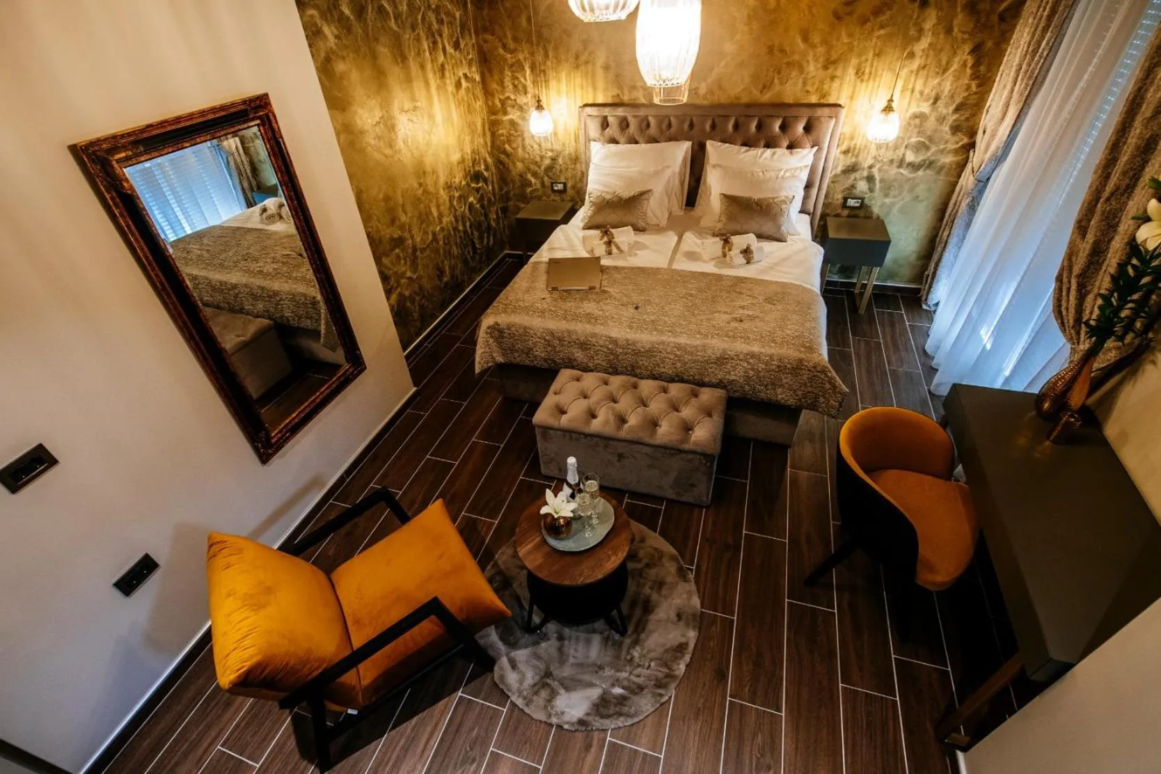 Bed in Luxury Rooms VINDEMIÆ