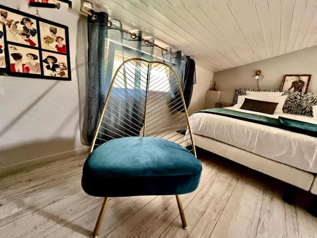 Bedroom, Bed in Residence La Borde