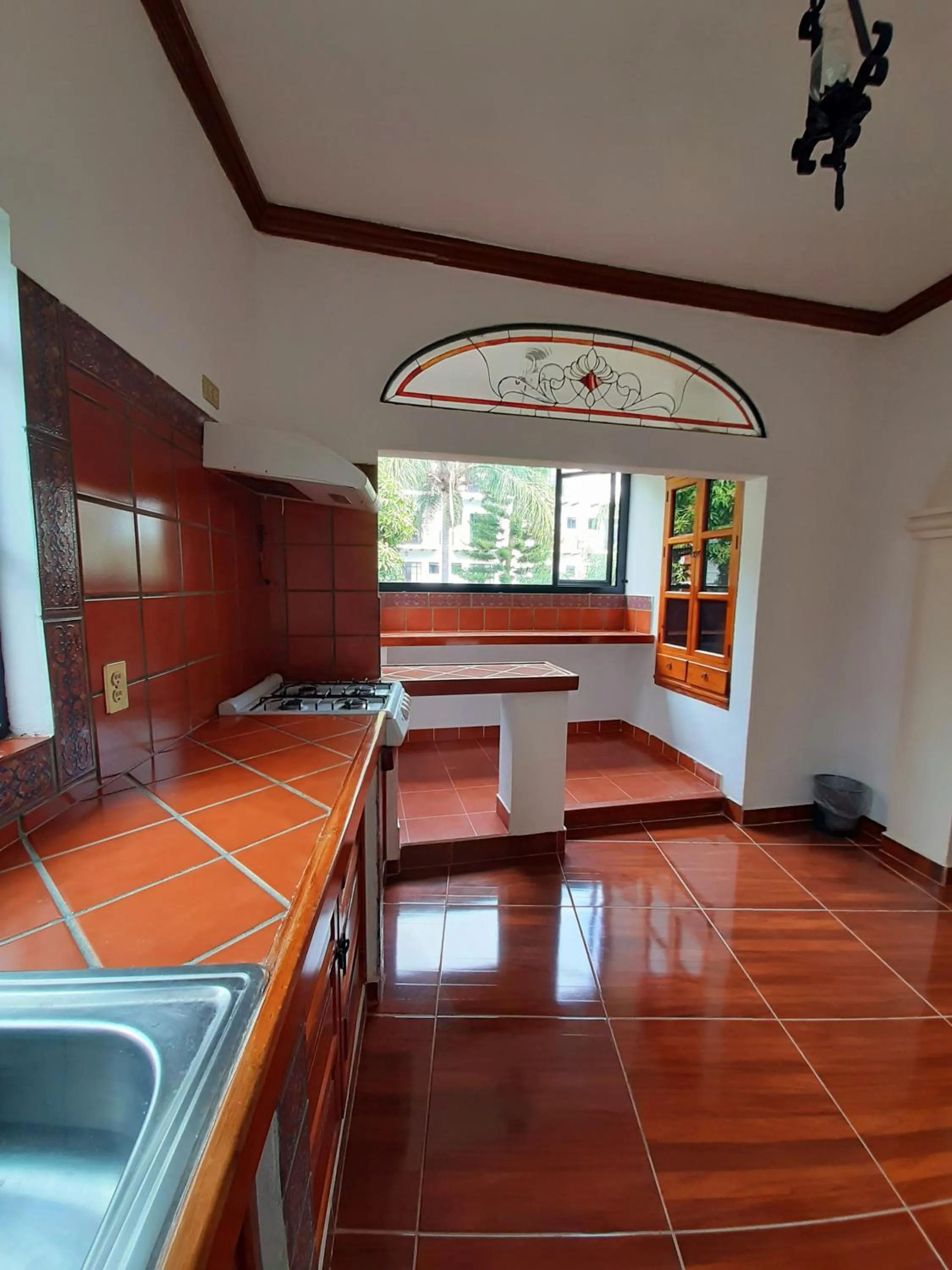 Kitchen or kitchenette in Hotel Posada San Javier