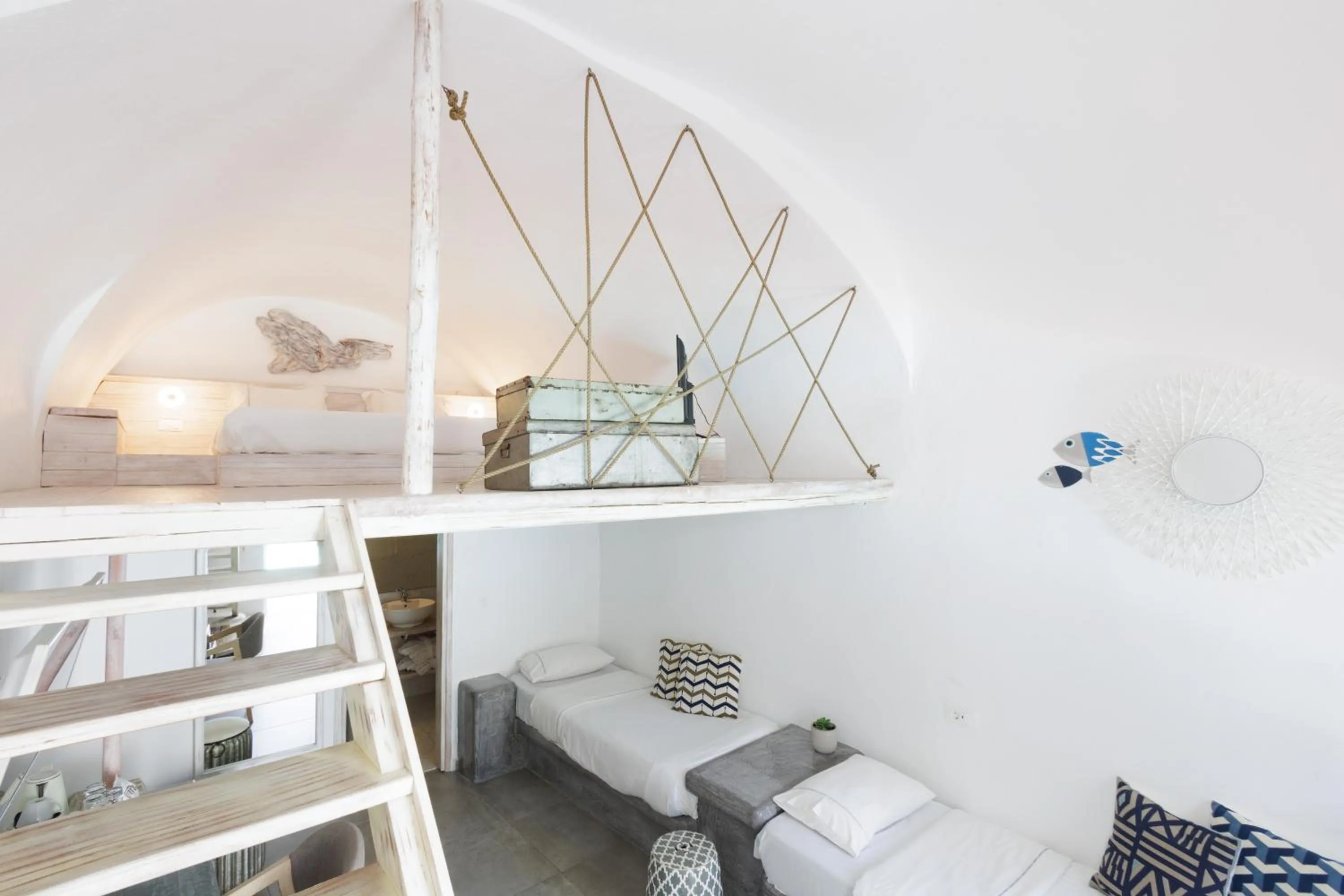 Bedroom in The Museum Project Oia