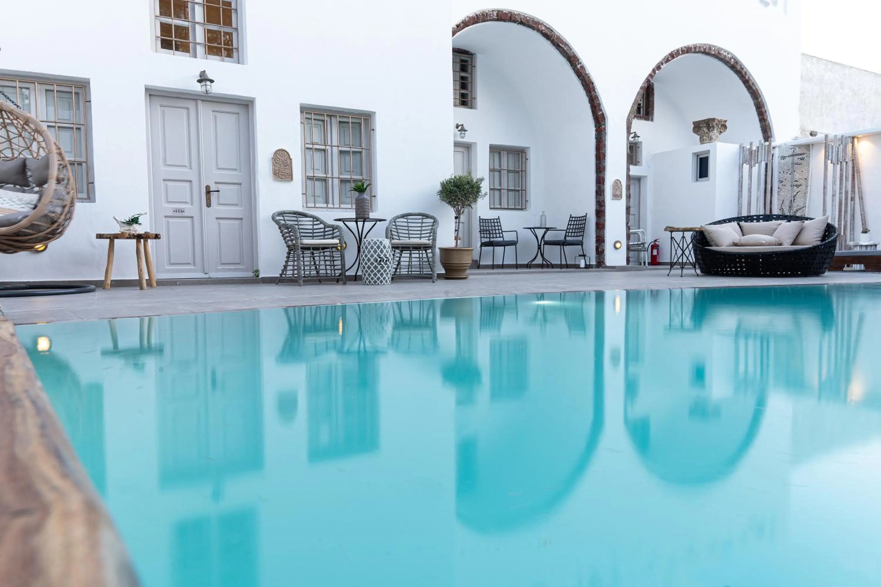 Swimming pool in The Museum Project Oia