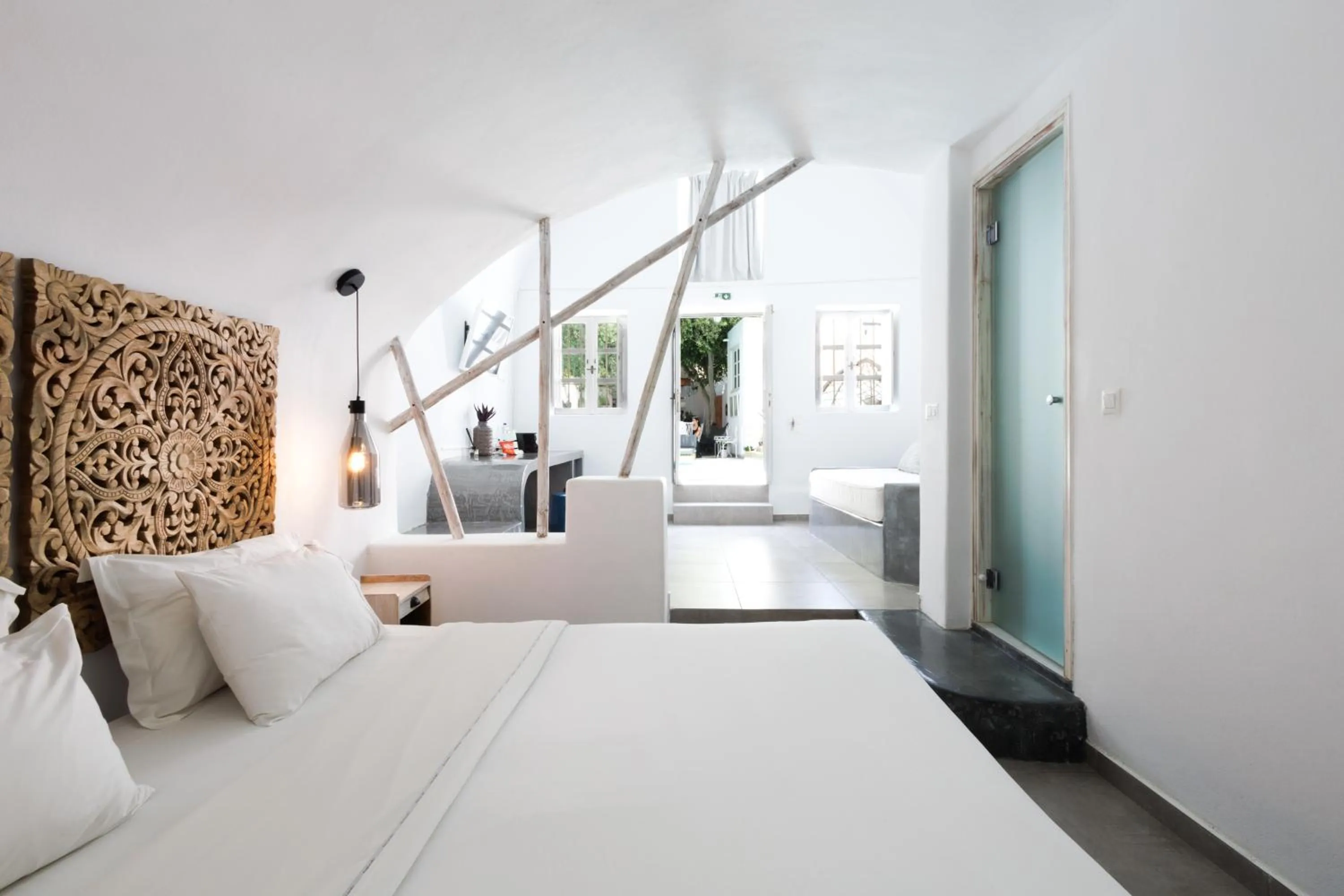 Bedroom in The Museum Project Oia