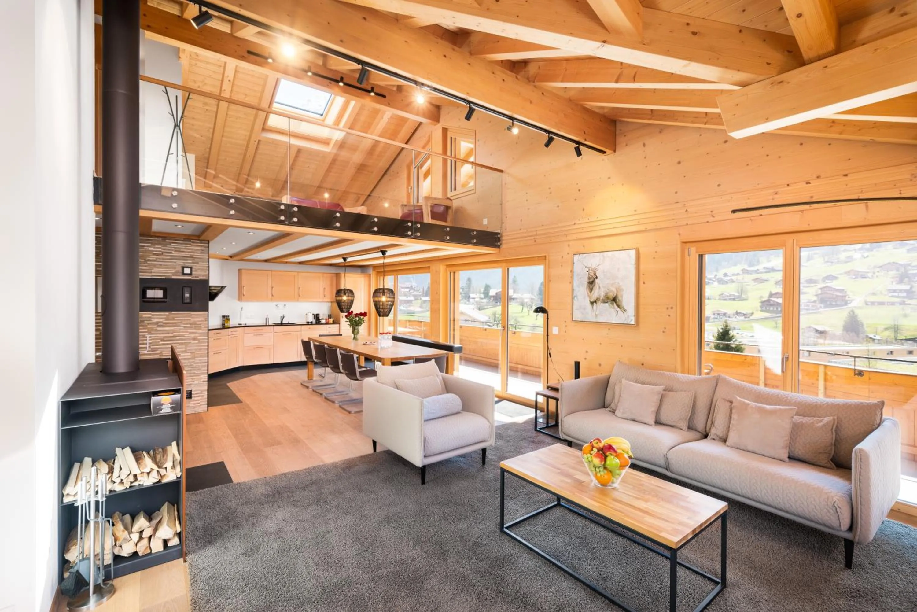 Living room in Chalet Alia and Apartments-Grindelwald by Swiss Hotel Apartments