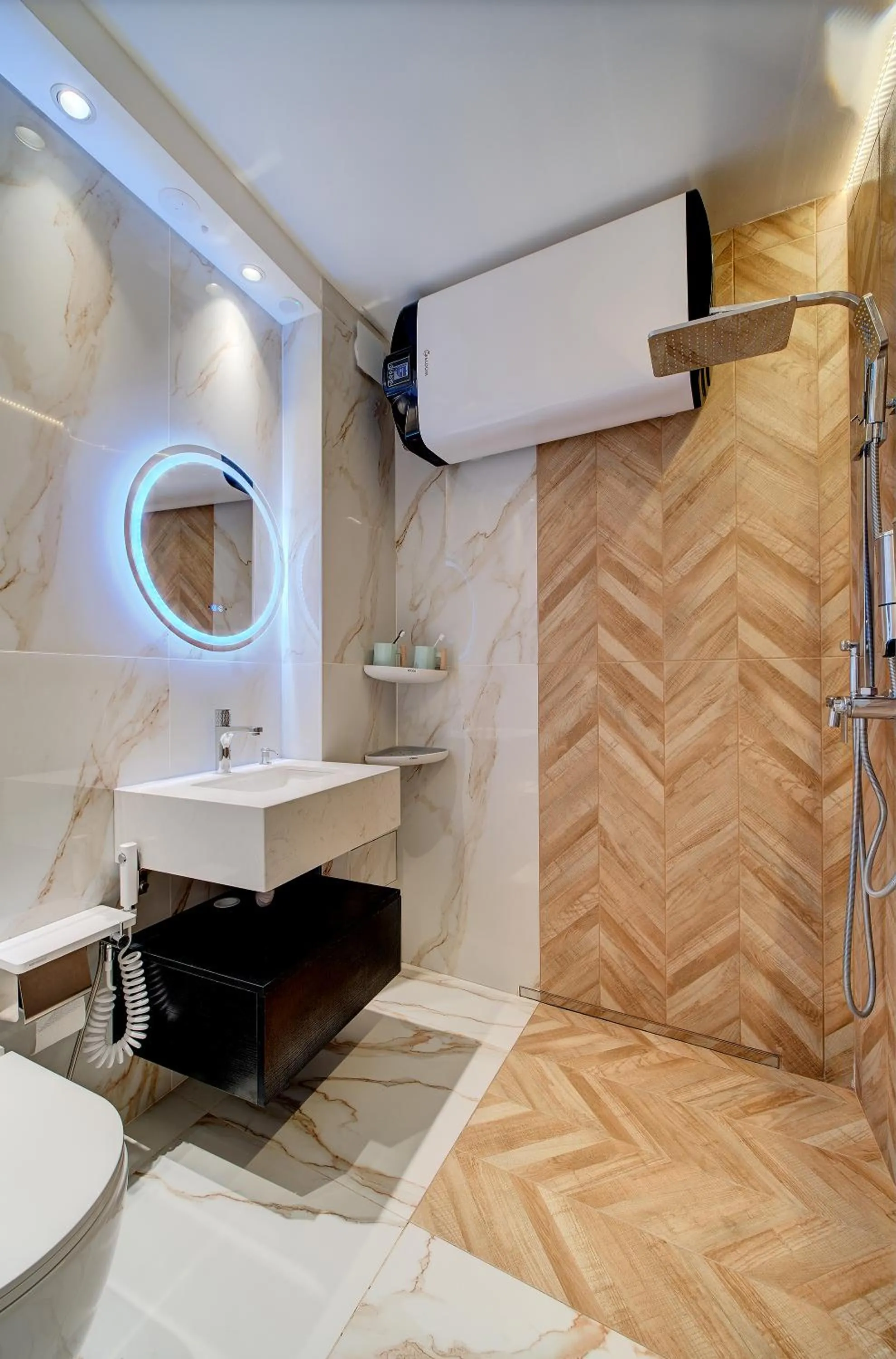 Shower in Beachfront Smart Homes by Marty's