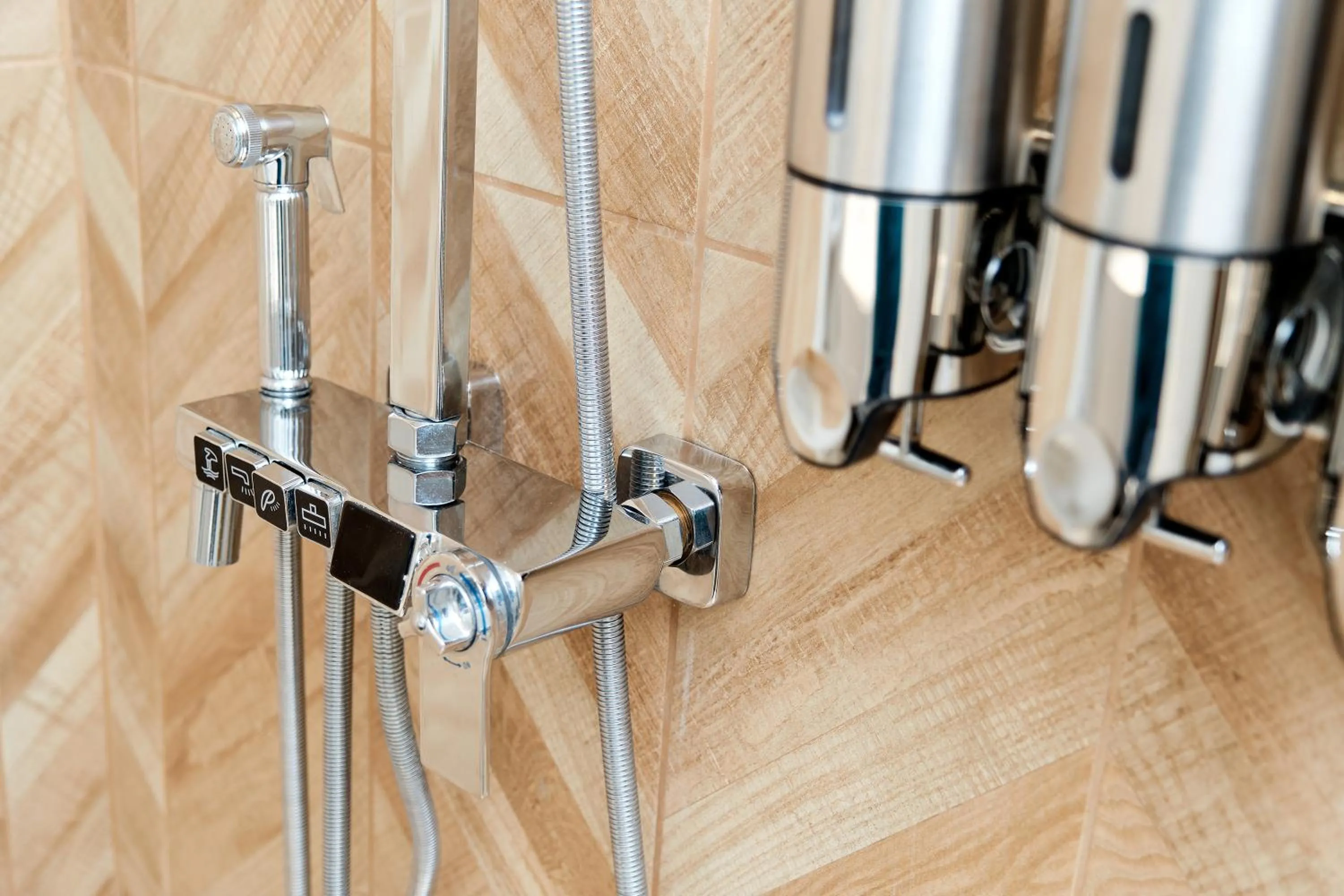 Shower in Beachfront Smart Homes by Marty's