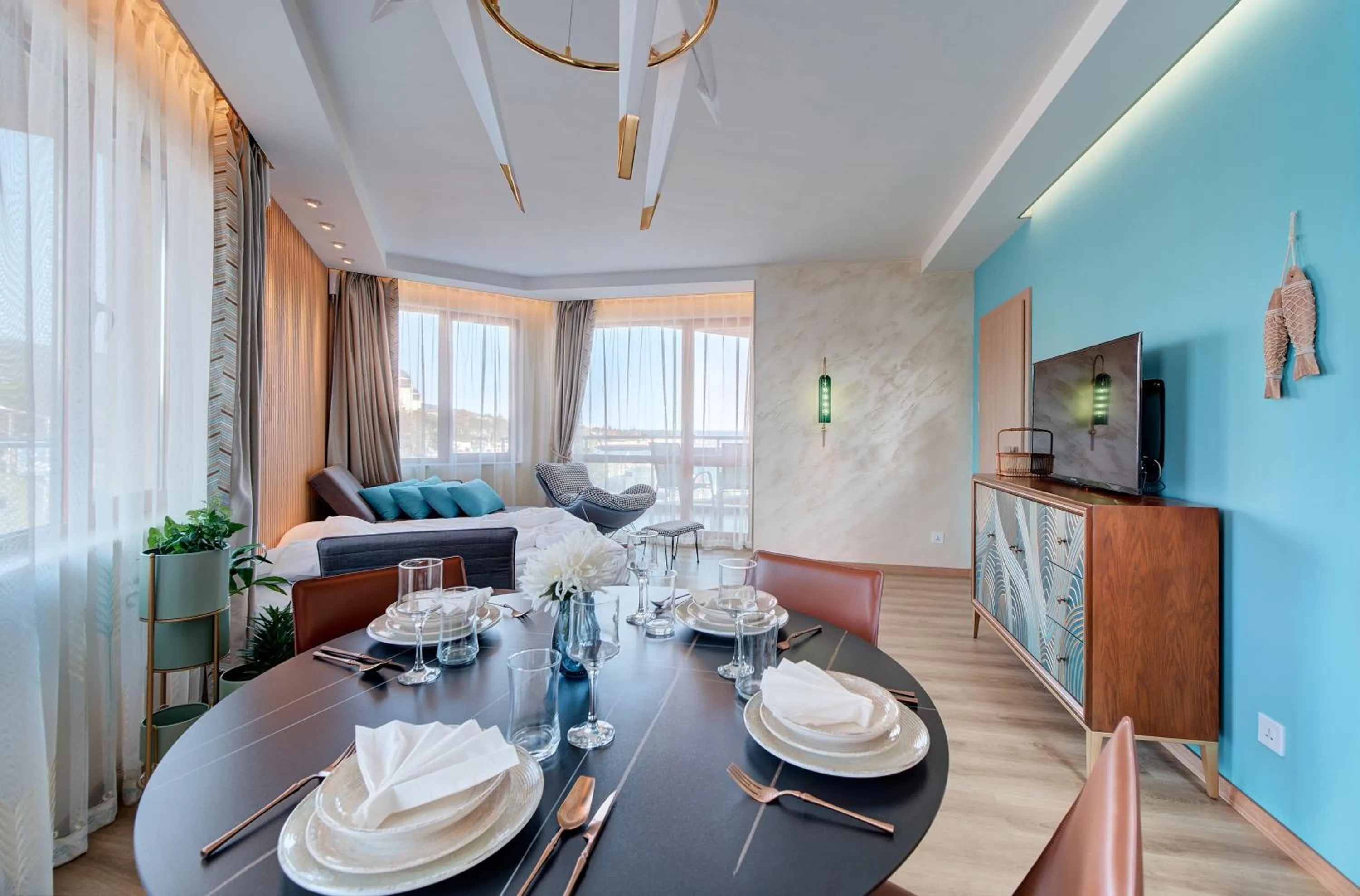 Communal lounge/ TV room in Beachfront Smart Homes by Marty's
