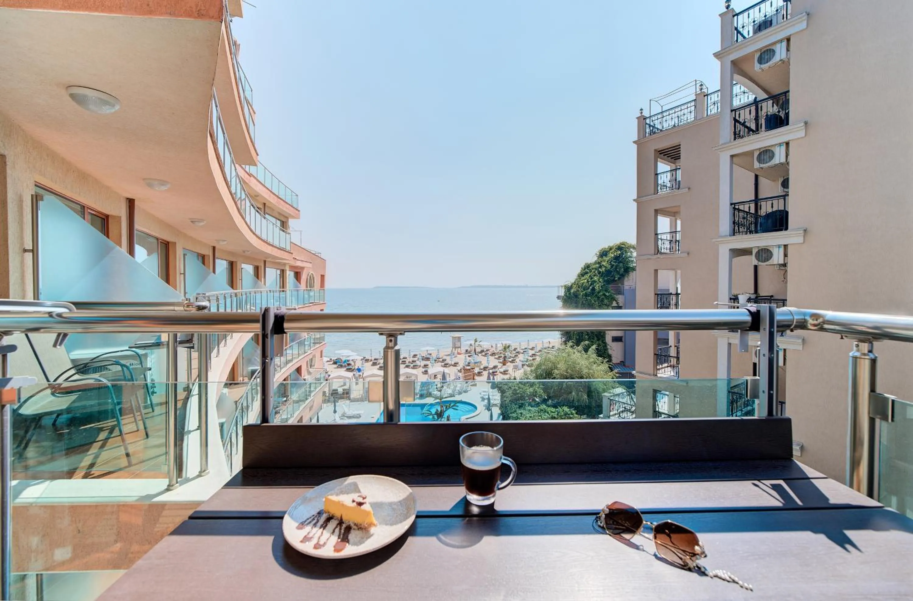 Balcony/Terrace in Beachfront Smart Homes by Marty's