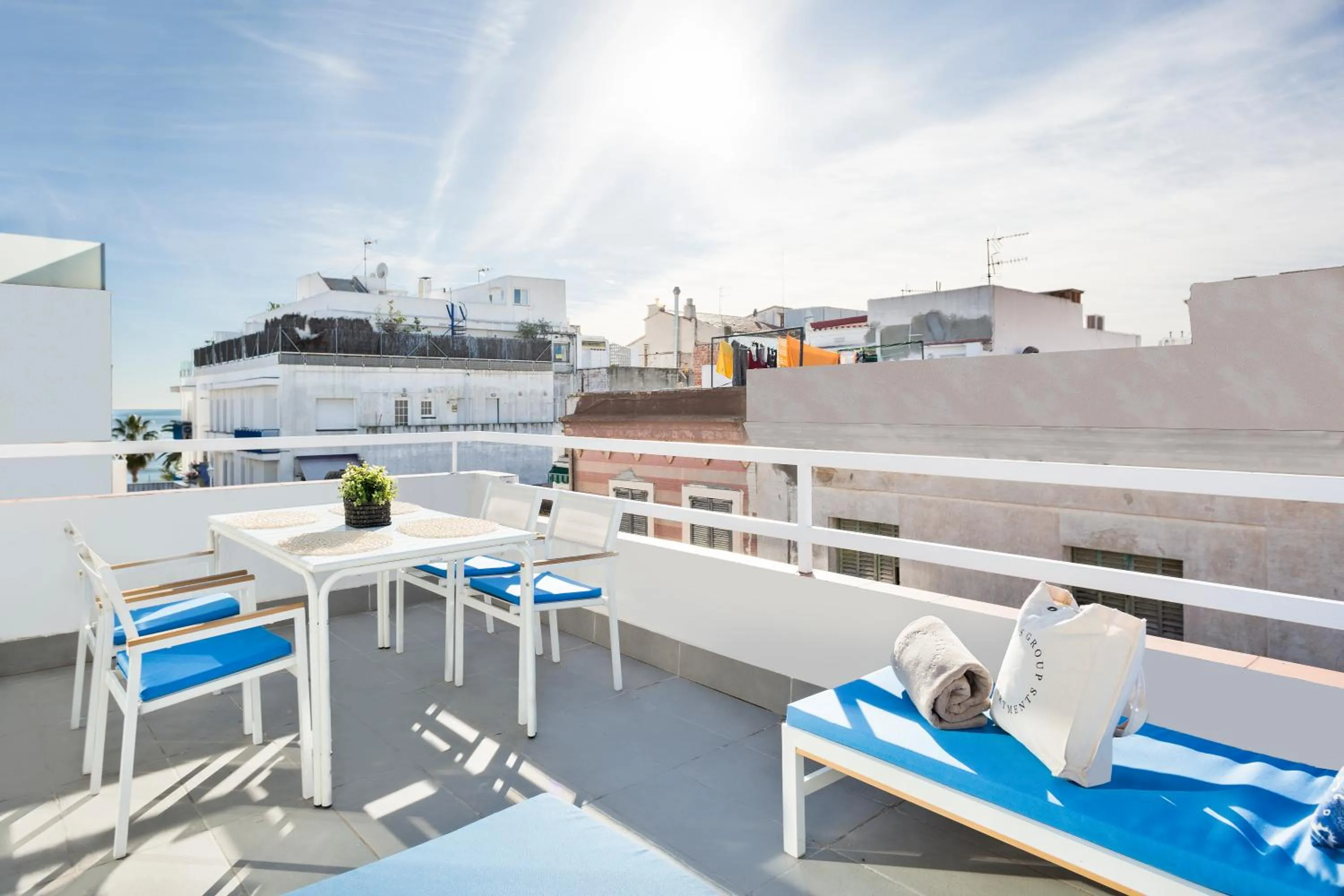 Balcony/Terrace in Sitges Group Blue&White