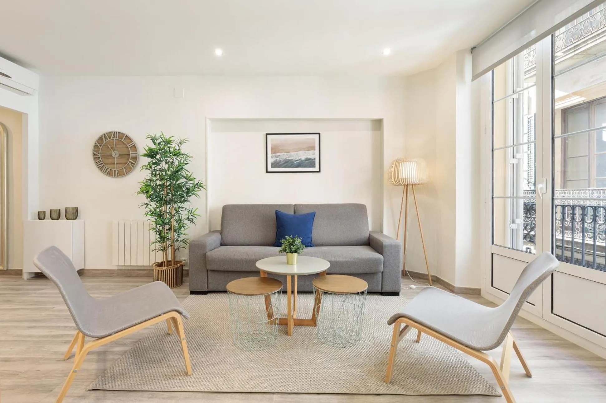 Living room in Sitges Group Blue&White