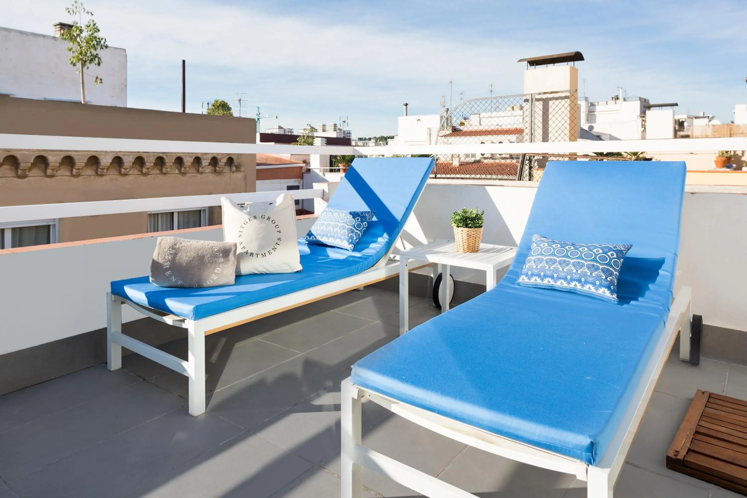 Balcony/Terrace in Sitges Group Blue&White