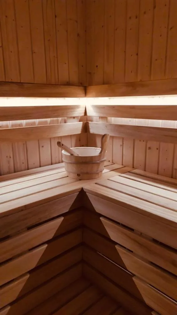 Sauna in Joy Aparthotel Keilberg