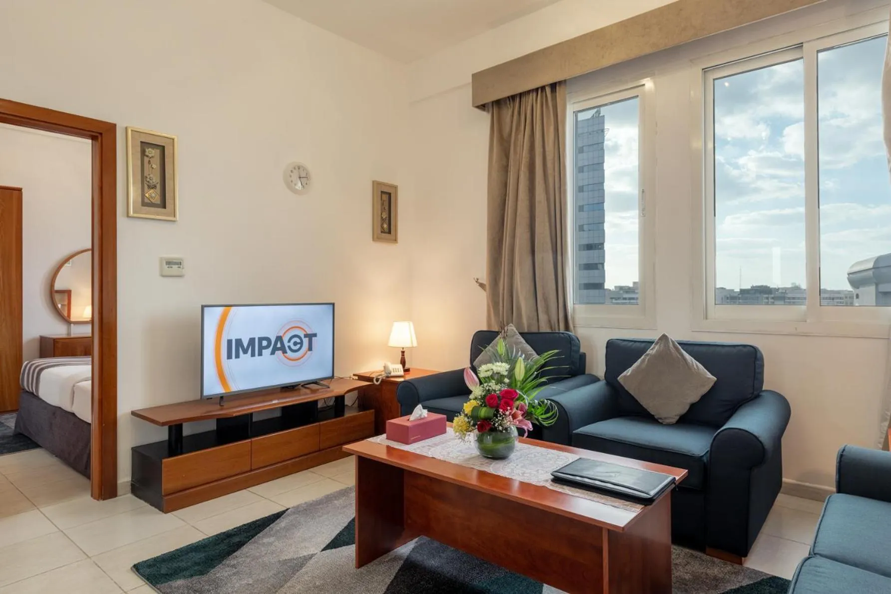 Living room, Bed in La Villa Najd Hotel Apartments