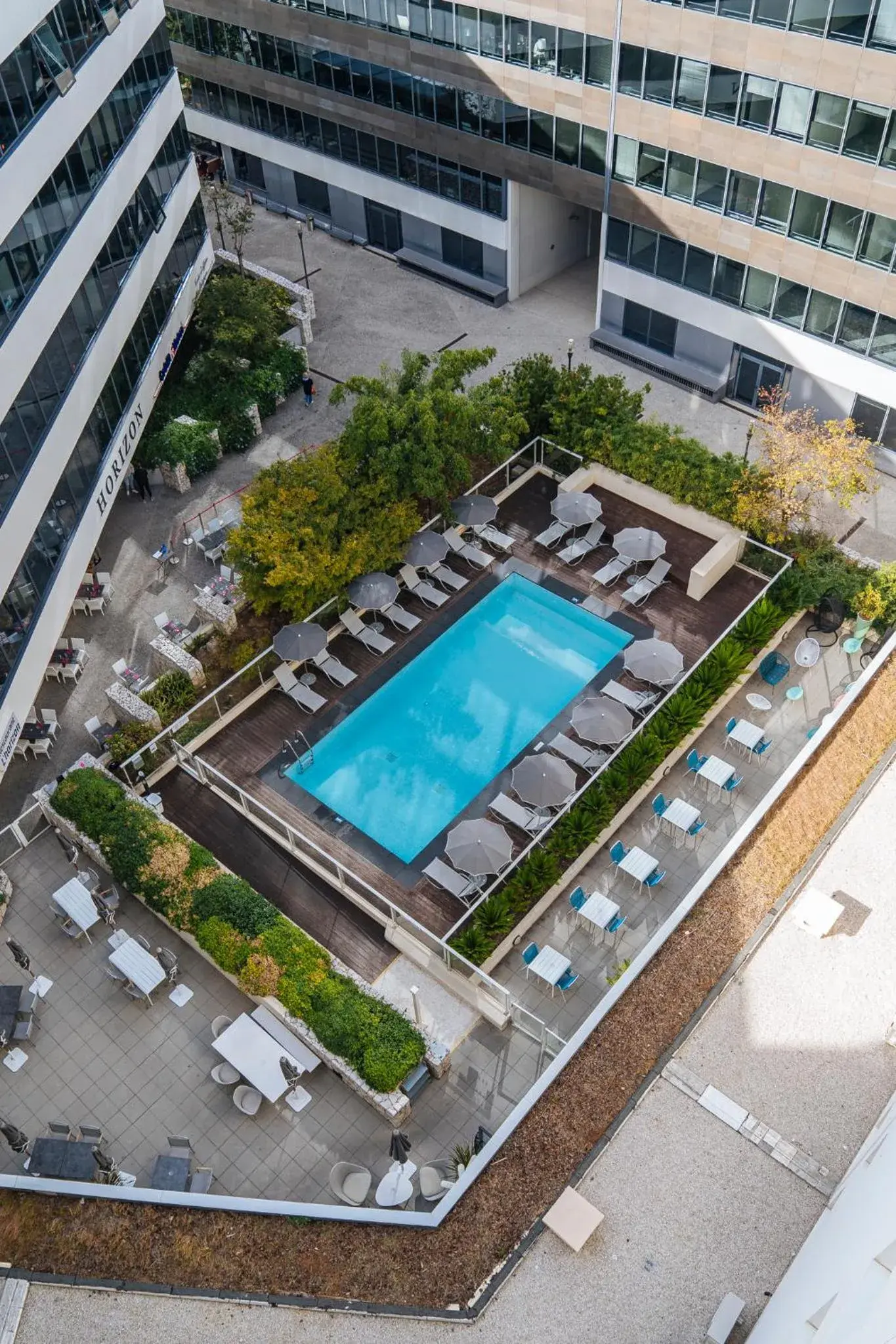 Bird's eye view, Pool View in ibis Styles Nice Aéroport Arenas