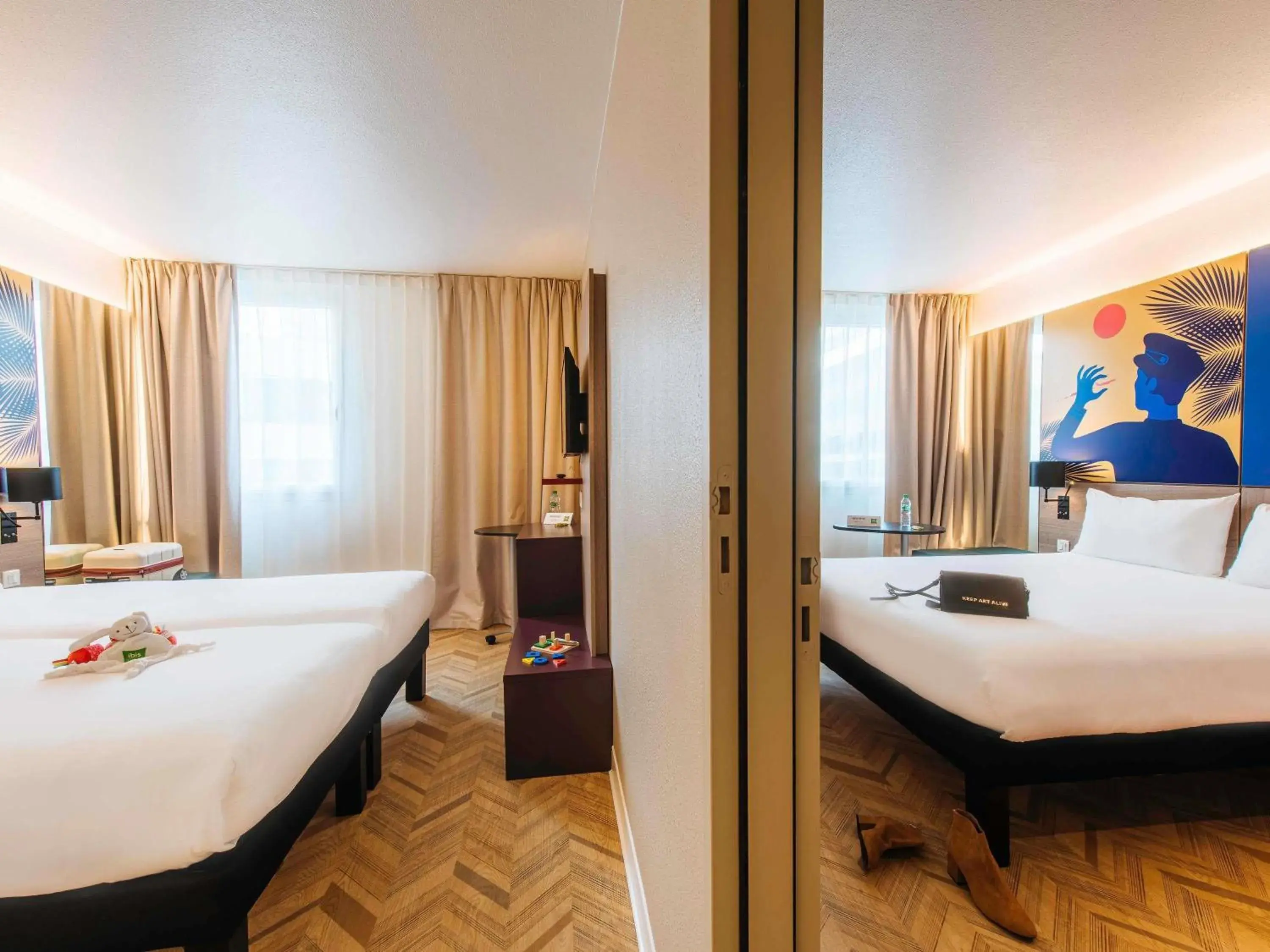 Property building, Bed in ibis Styles Nice Aéroport Arenas Property building, Bed in ibis Styles Nice Aéroport Arenas