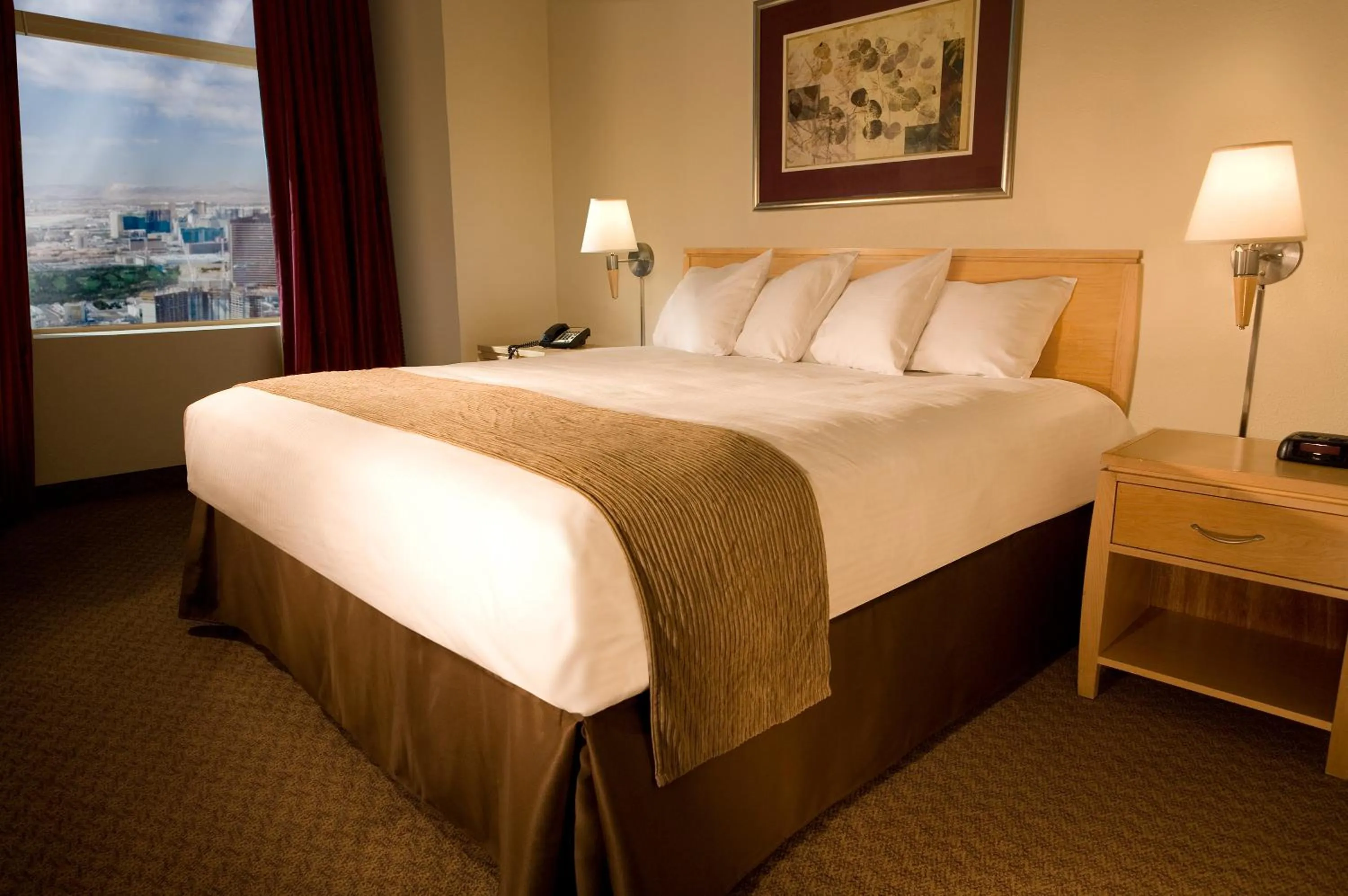 Bed in The STRAT Hotel, Casino & Tower