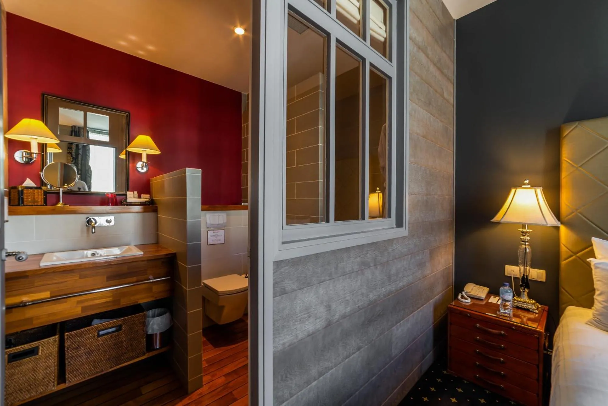 Bathroom, Bed in Royal Emeraude Hotel Dinard - MGallery Collection