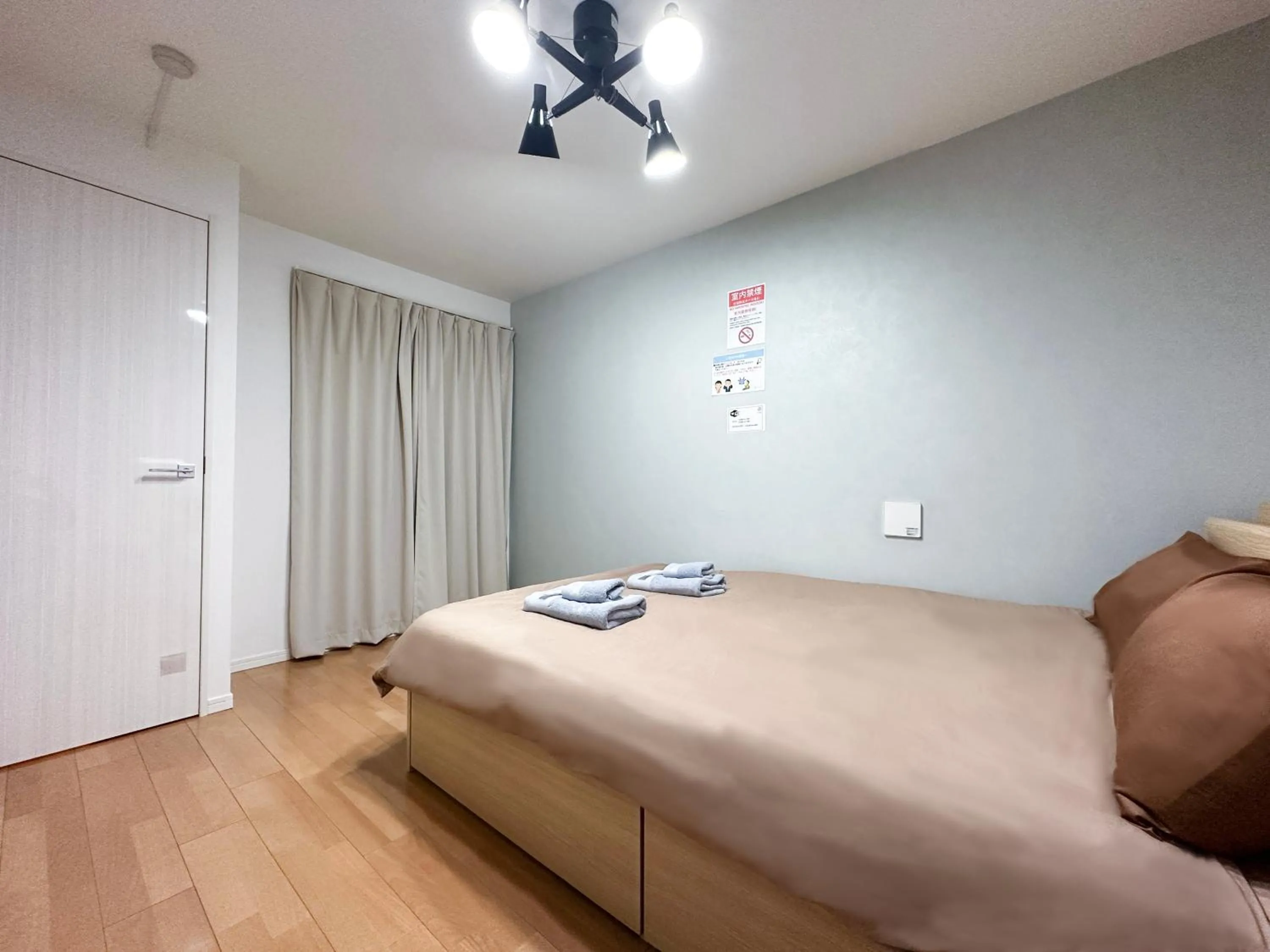 Bed in nestay inn tokyo ryogoku