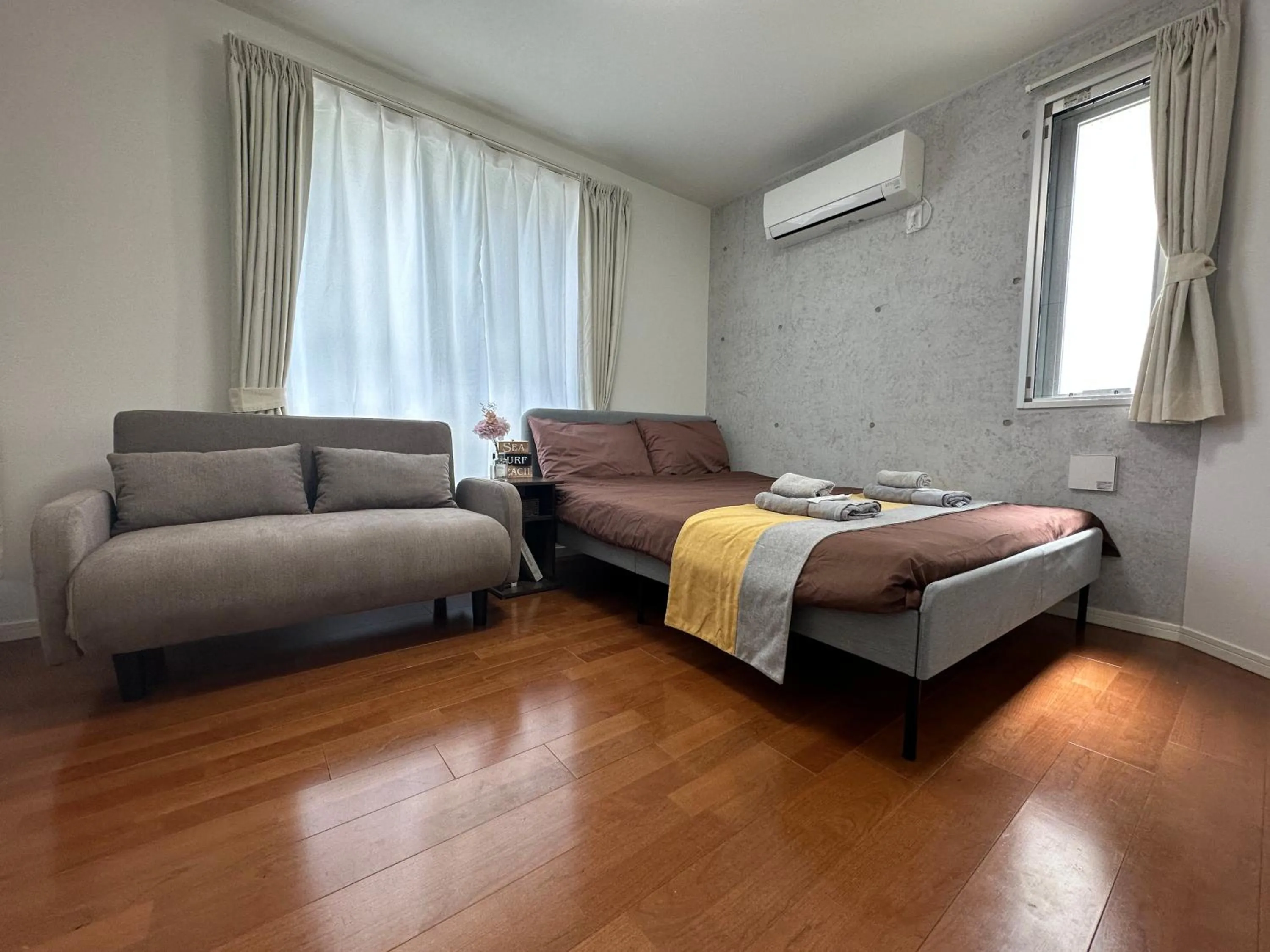 Bed in nestay inn tokyo ryogoku