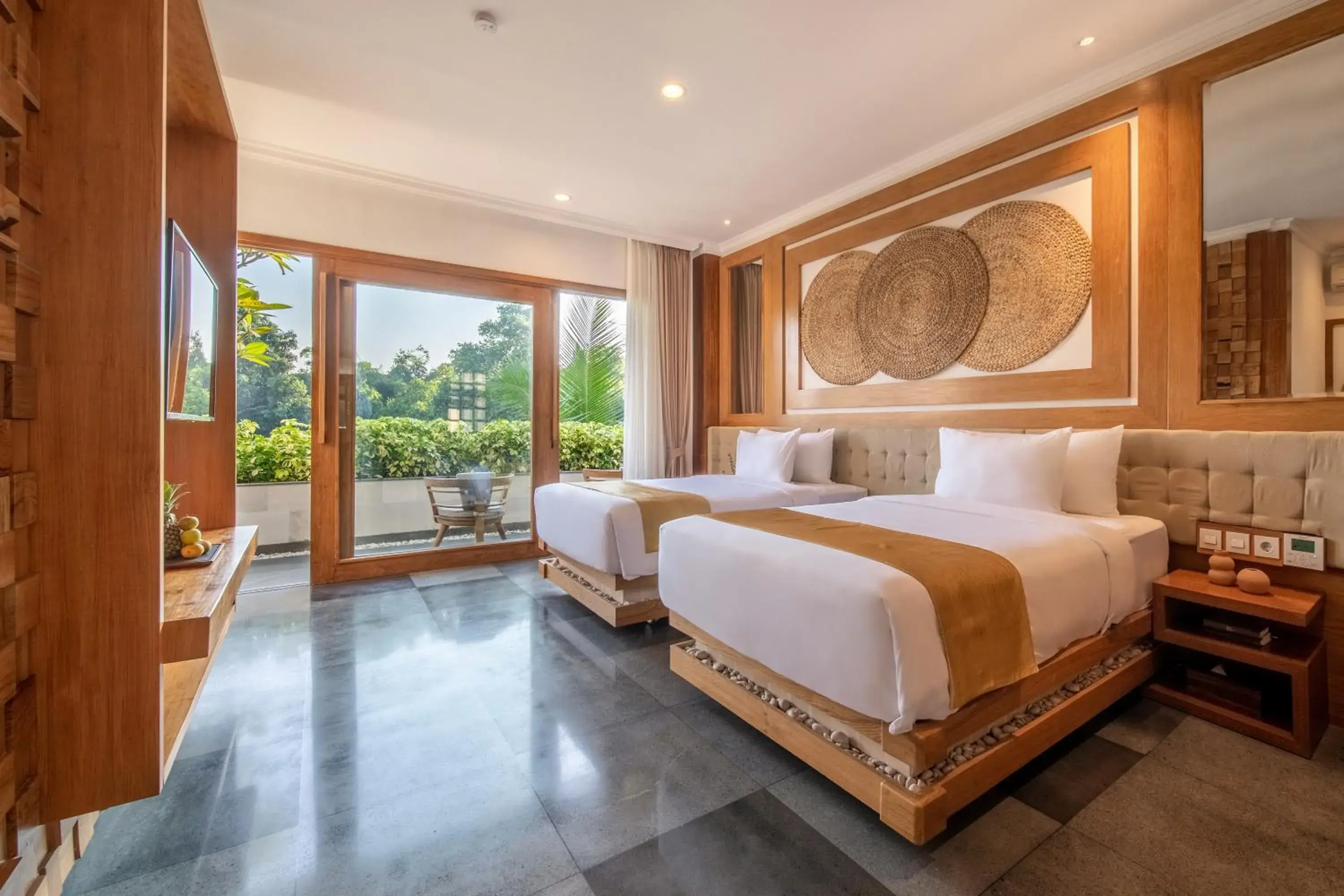 Deluxe Double or Twin Room with River View in Harsono Boutique Resort Bali Deluxe Double or Twin Room with River View in Harsono Boutique Resort Bali