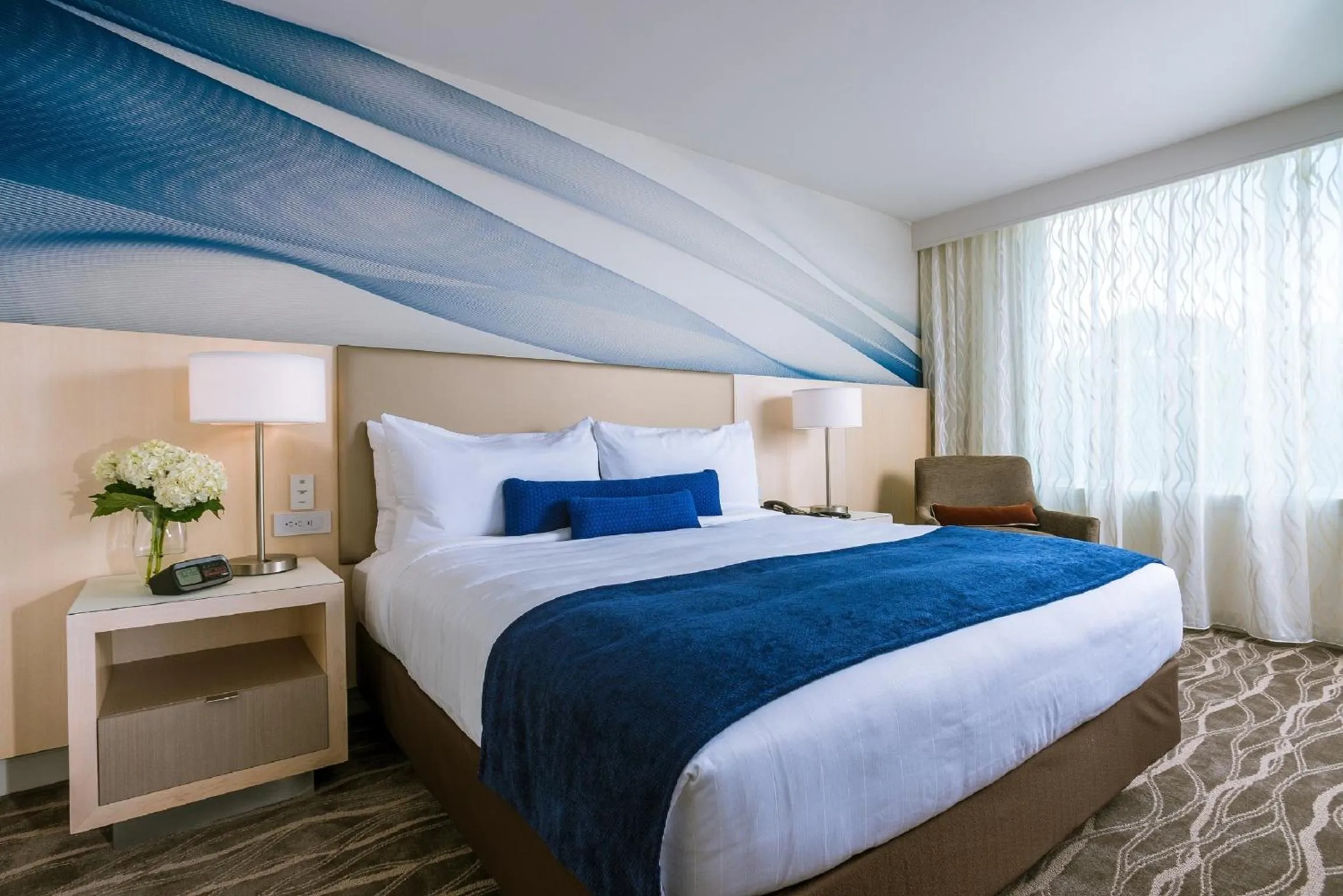 Bedroom, Bed in Mohegan Sun