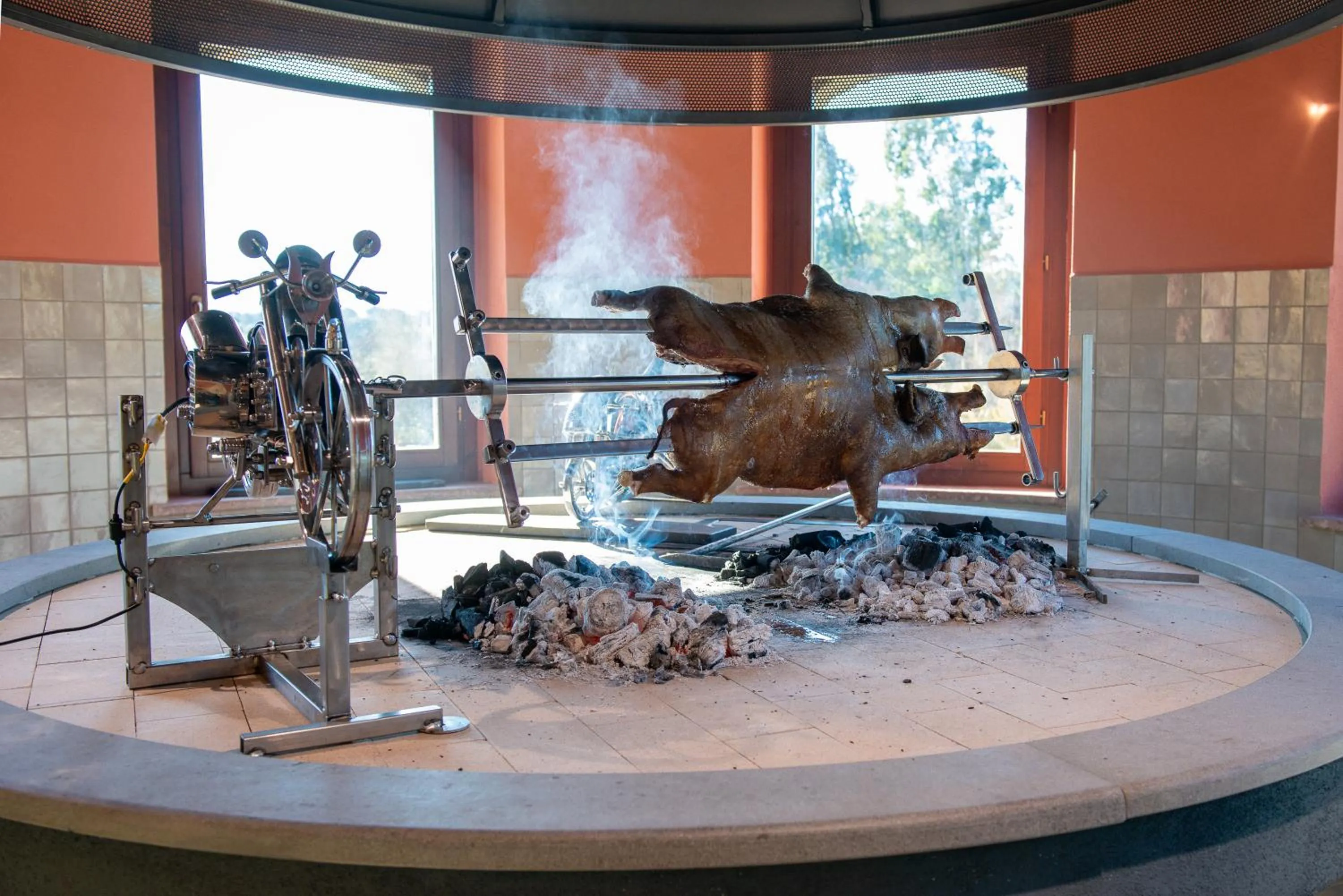 BBQ facilities in S'ena Hotel