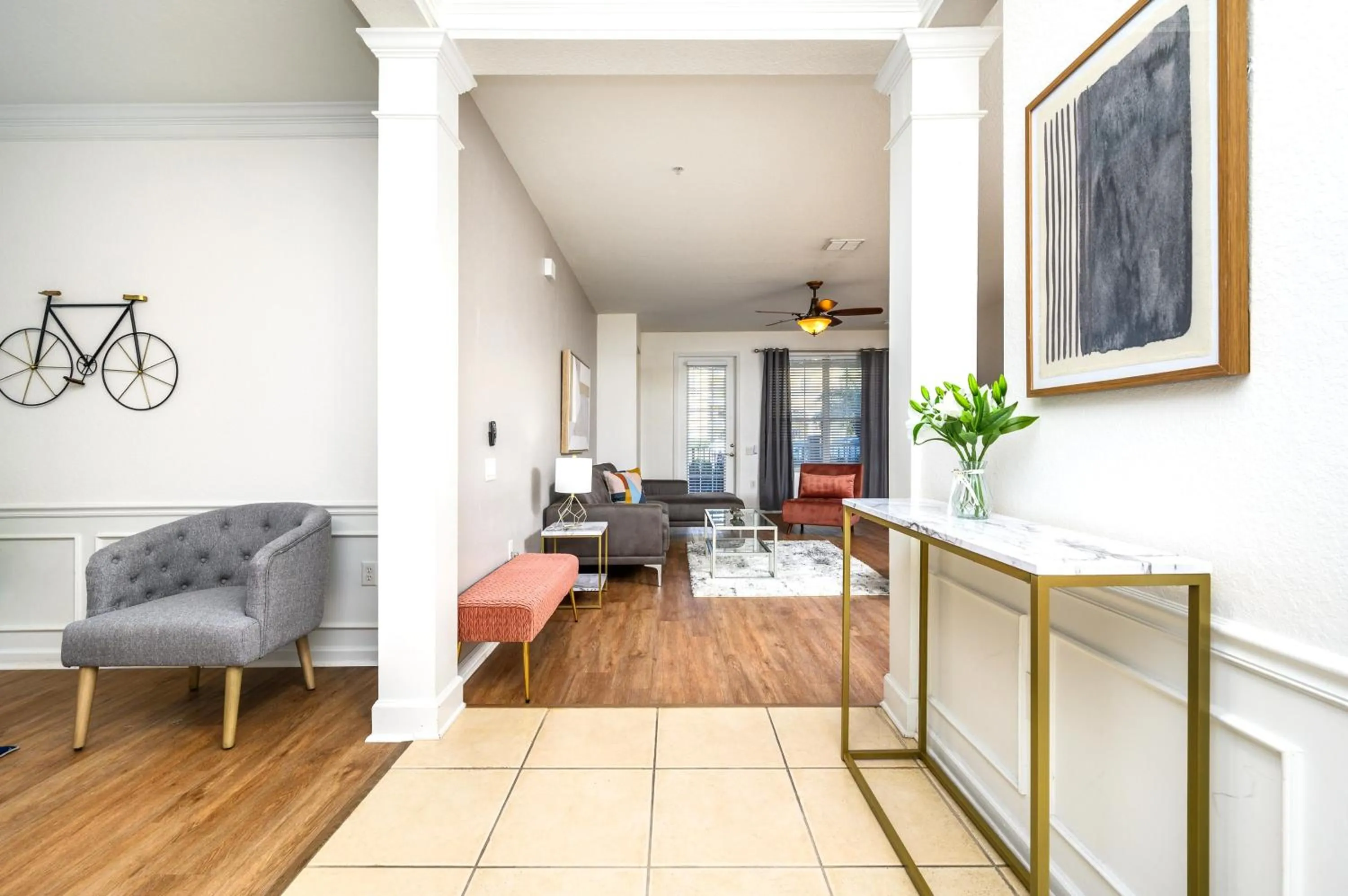 Living room in Vista Cay Resort by Millenium at Universal Blvd.