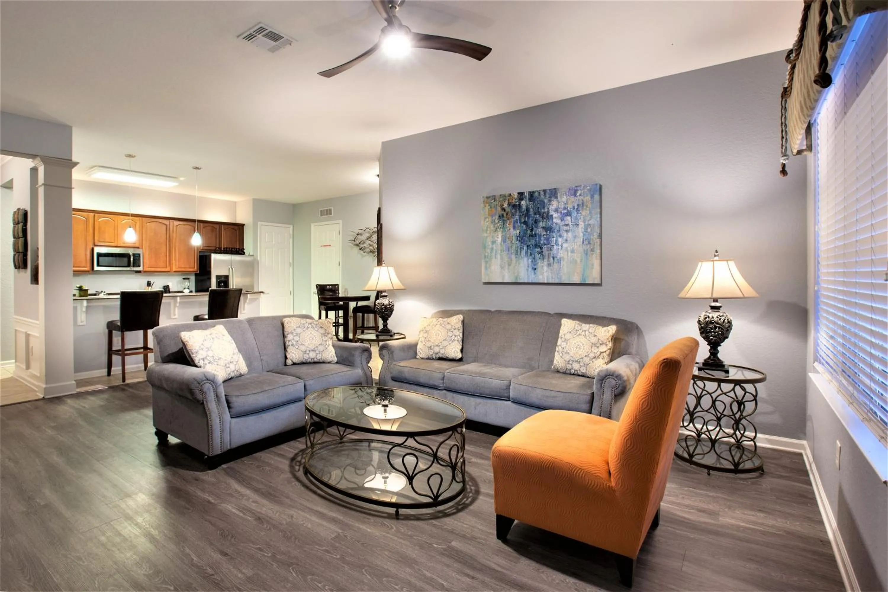 Living room in Vista Cay Resort by Millenium at Universal Blvd.