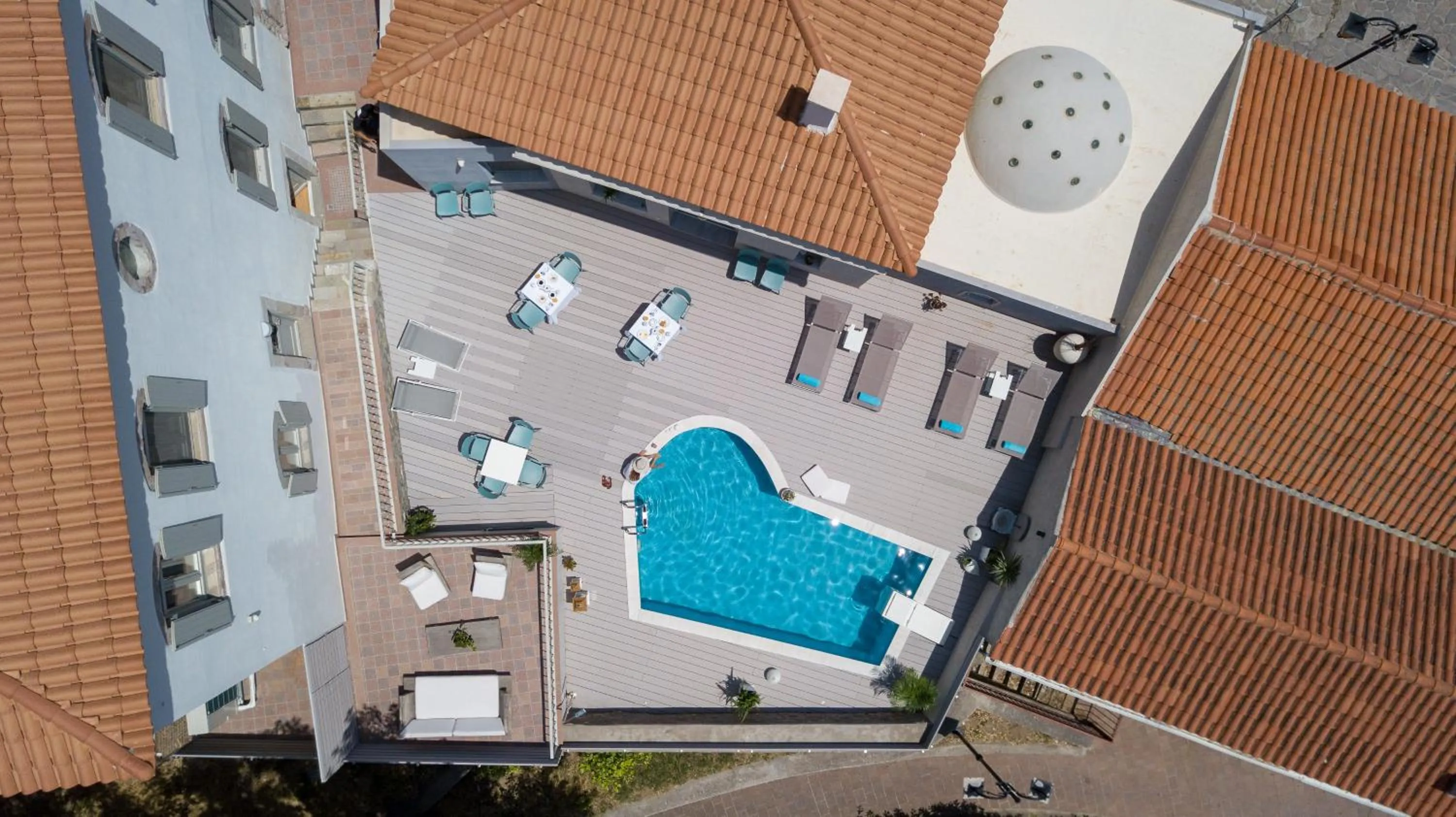 Swimming pool in Eressian Hotel & Hammam Spa