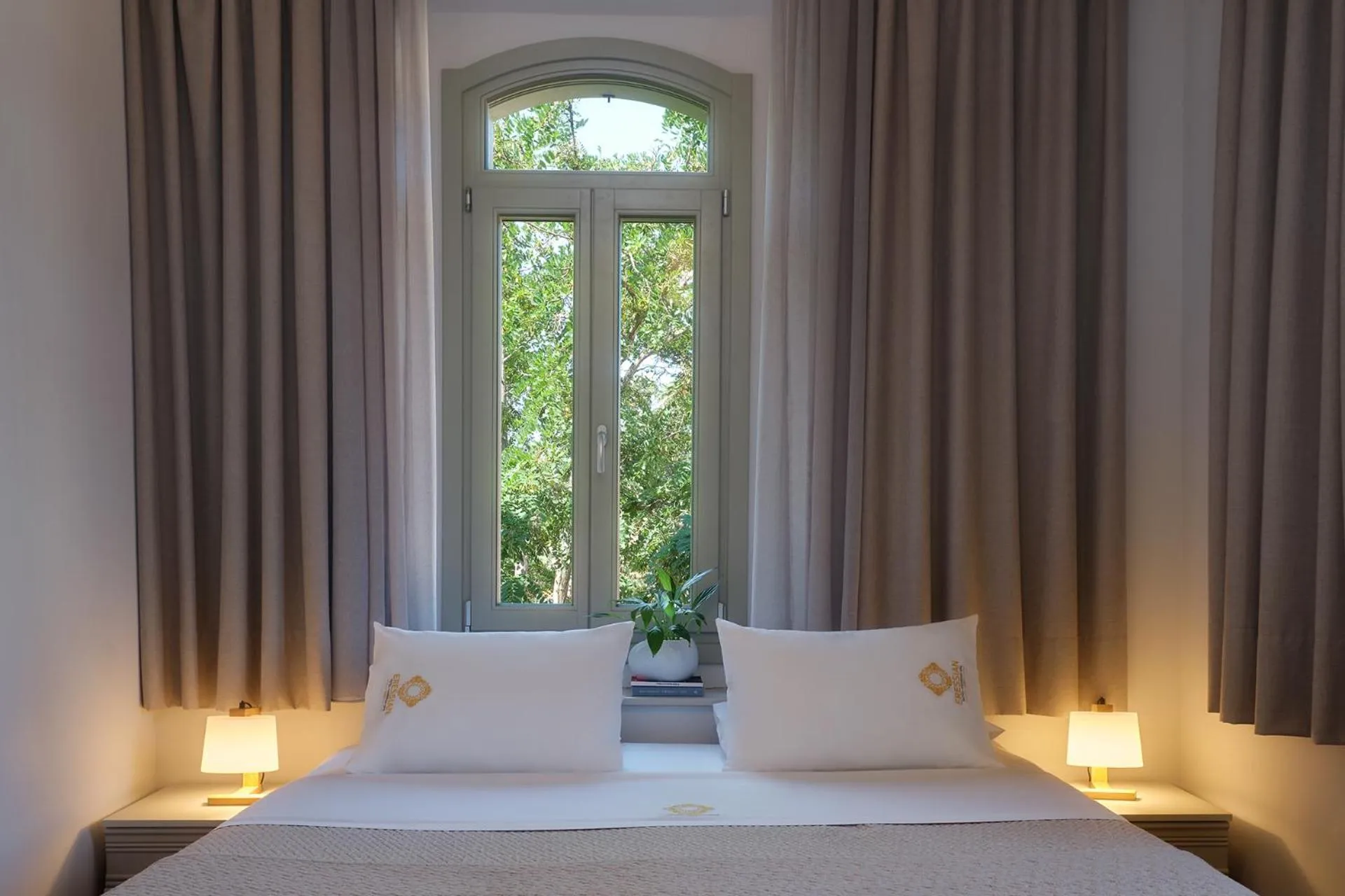 Bed in Eressian Hotel & Hammam Spa