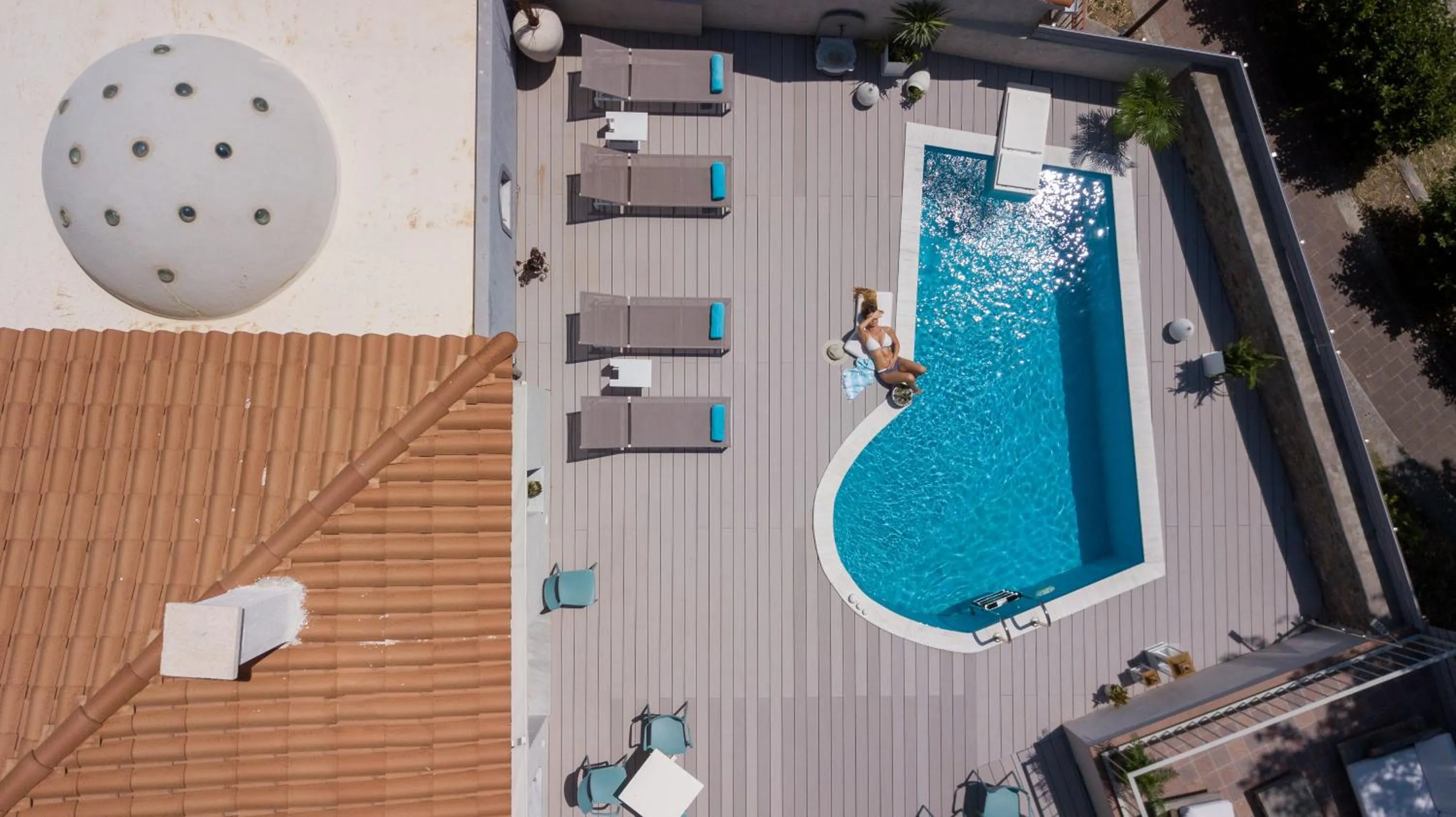 Pool view in Eressian Hotel & Hammam Spa