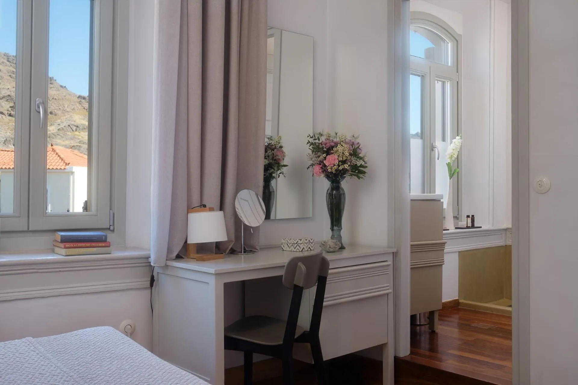 Bathroom, Bed in Eressian Hotel & Hammam Spa