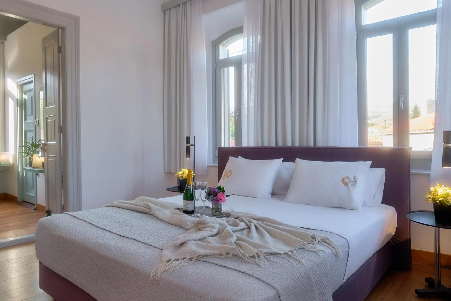 Bedroom, Bed in Eressian Hotel & Hammam Spa