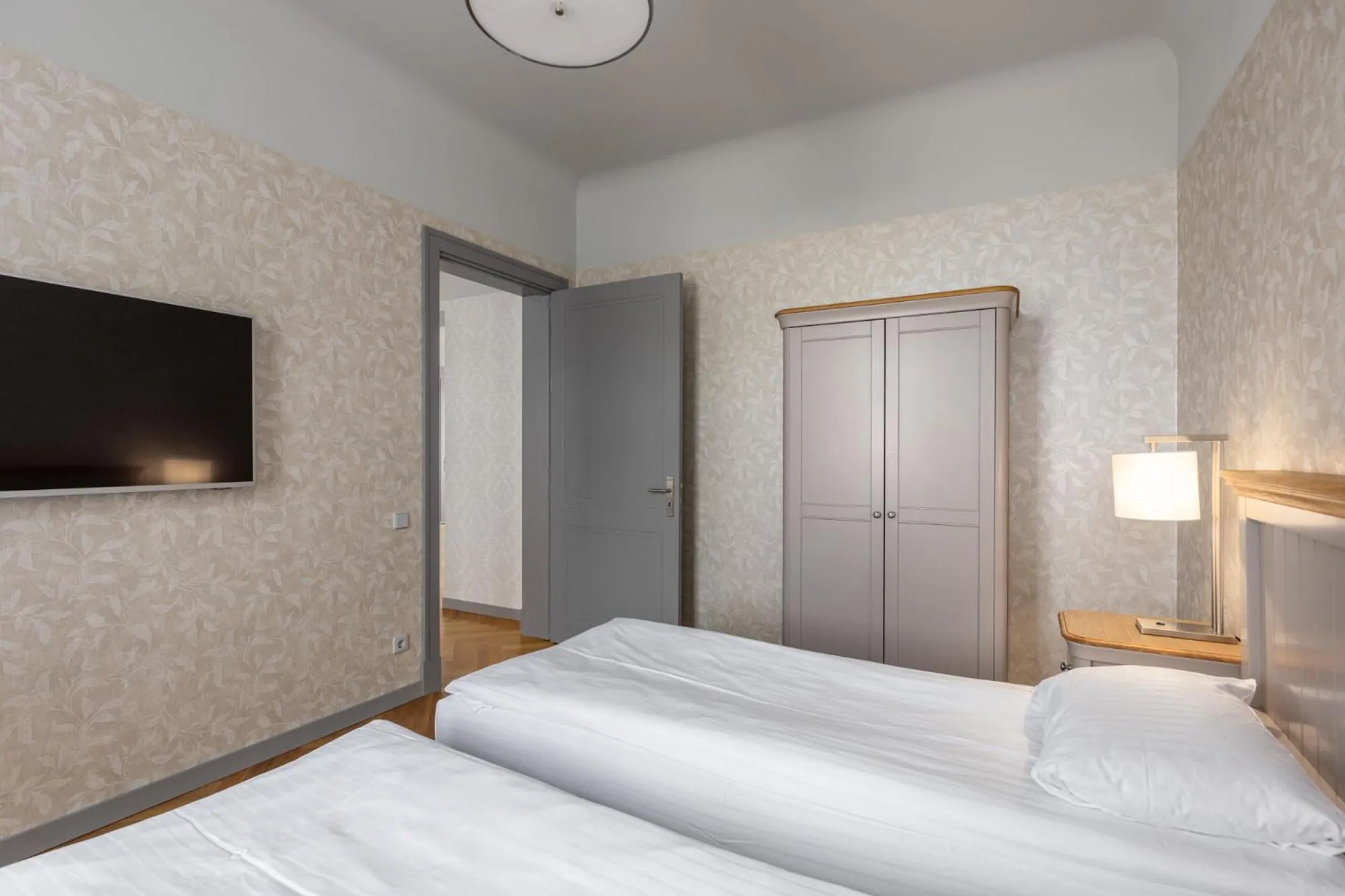 Bed in Roze Republikas Apartments