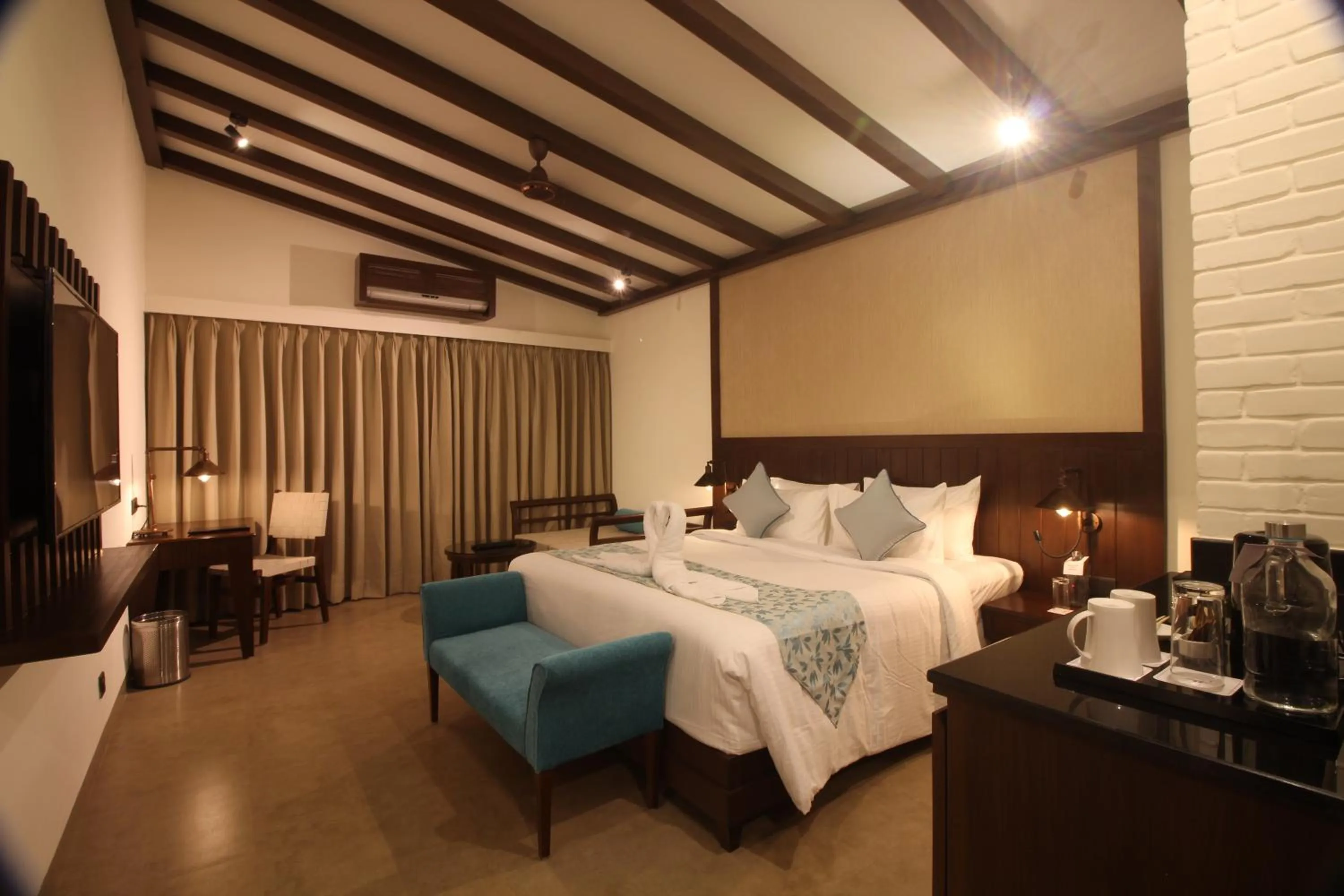 Photo of the whole room, Bed in Regenta Jungle Resort Kabini Springs