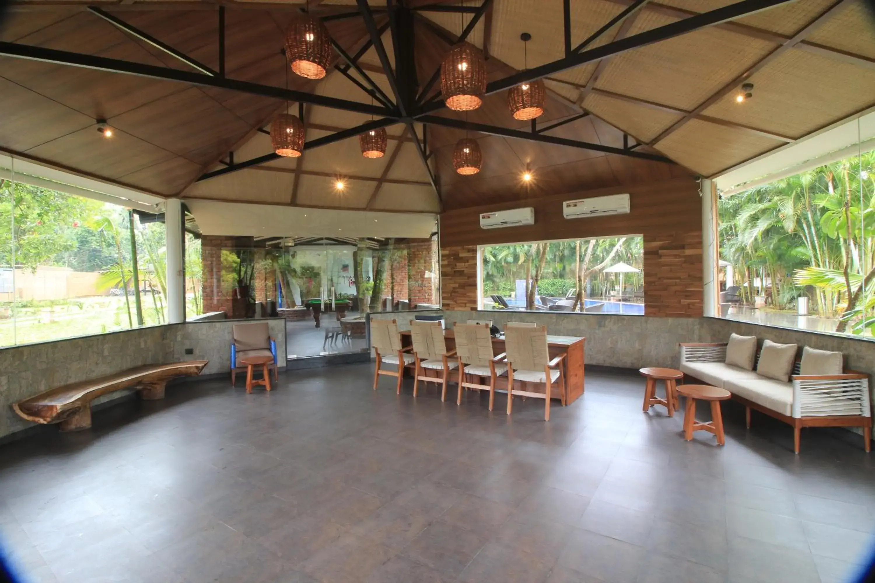 Lobby or reception in Regenta Jungle Resort Kabini Springs Lobby or reception in Regenta Jungle Resort Kabini Springs