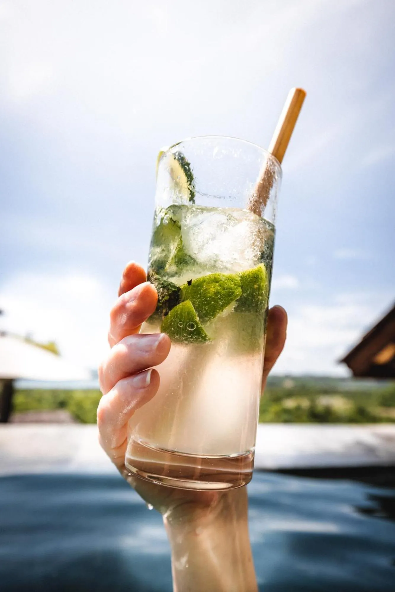 Pool view in Dome Lombok