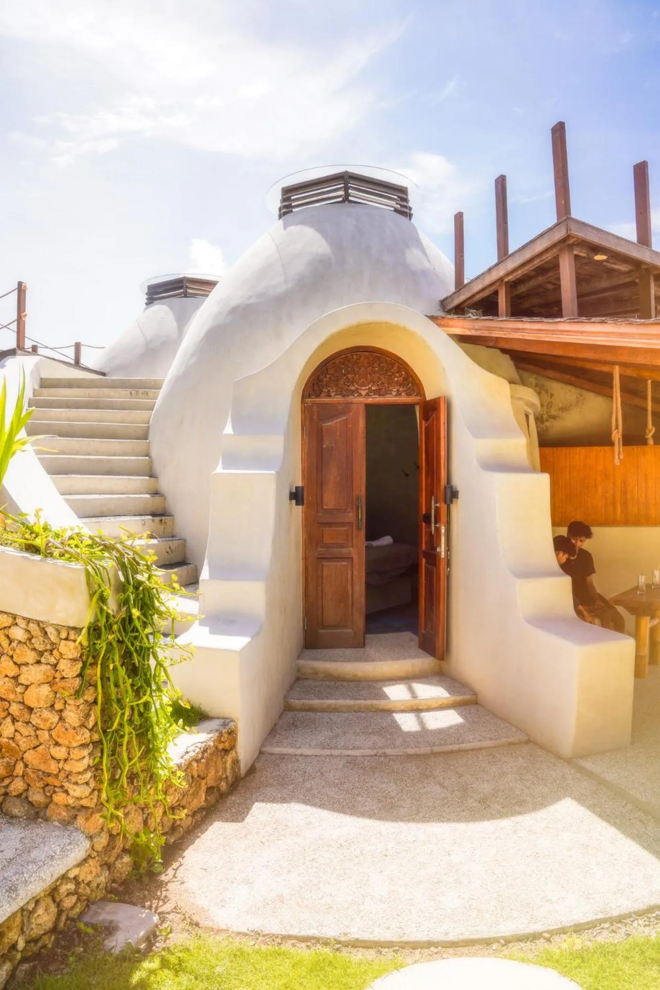 Facade/entrance in Dome Lombok