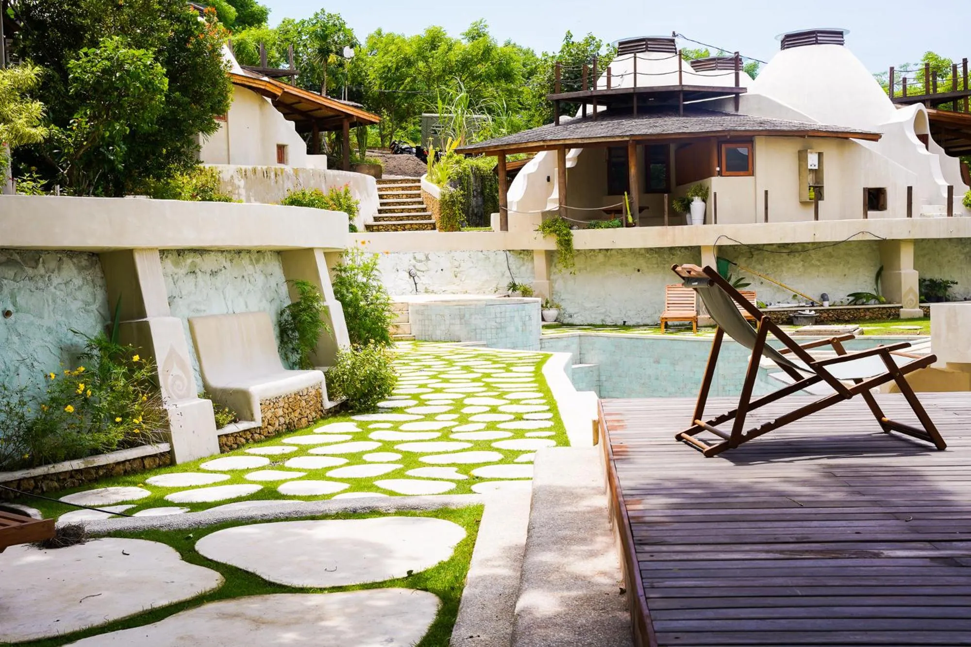 Swimming pool in Dome Lombok