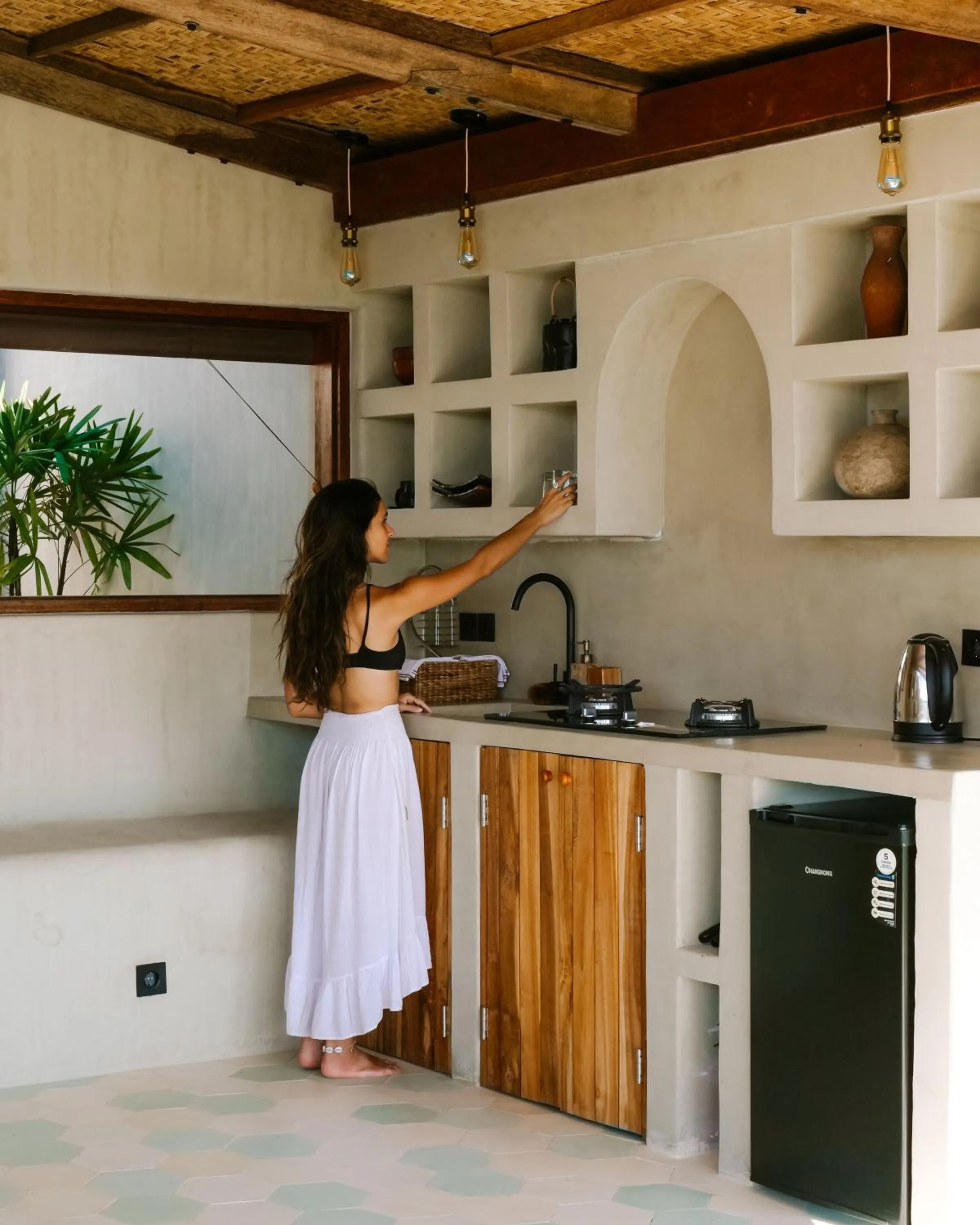 Kitchen or kitchenette in Dome Lombok