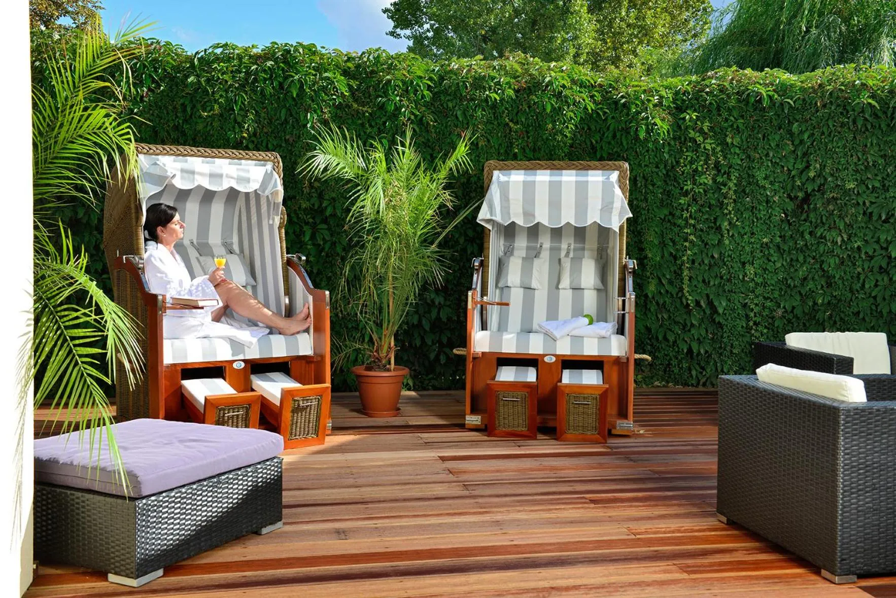 Sauna in Hotel Der Lindenhof