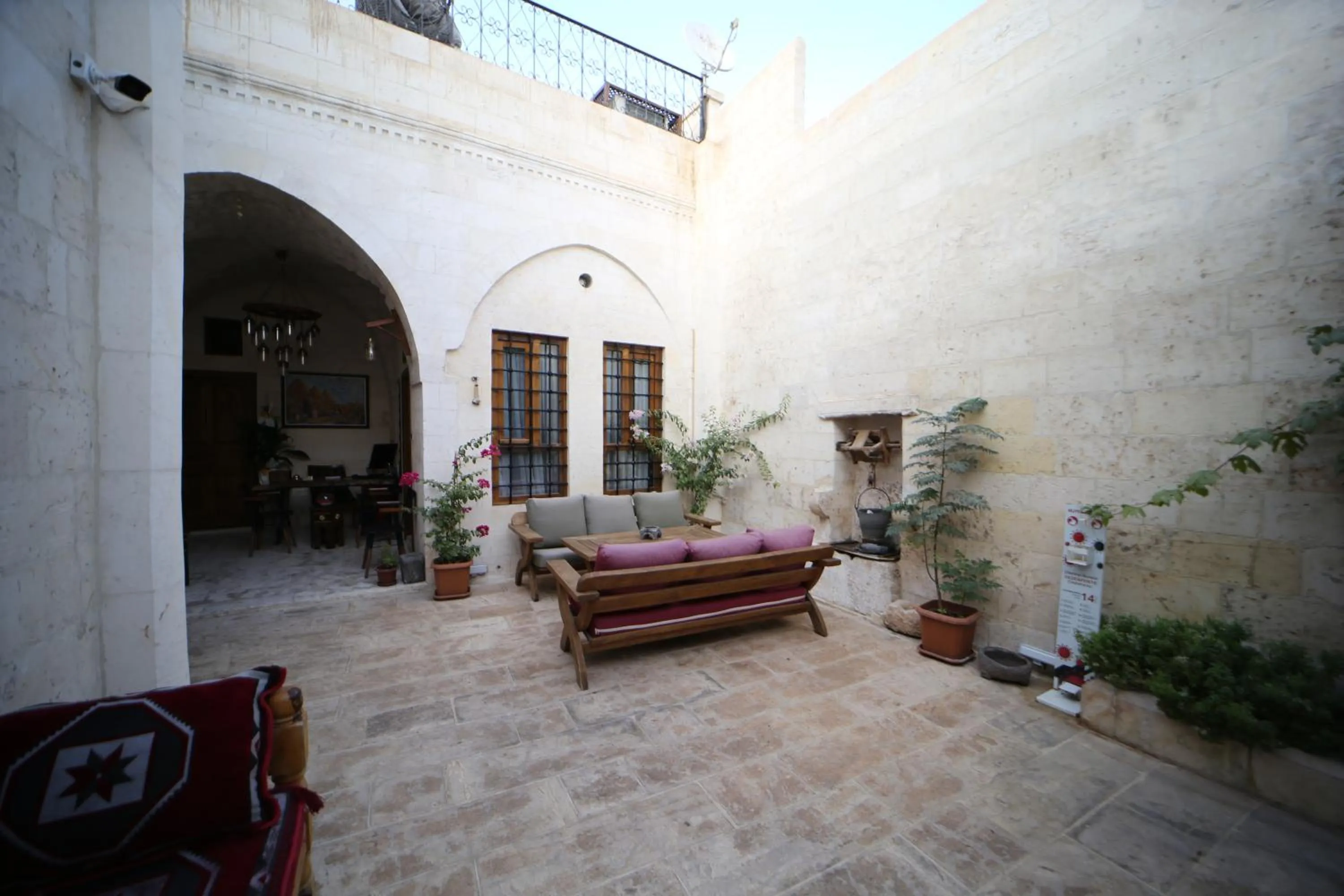 Inner courtyard view in Tessera Hotel