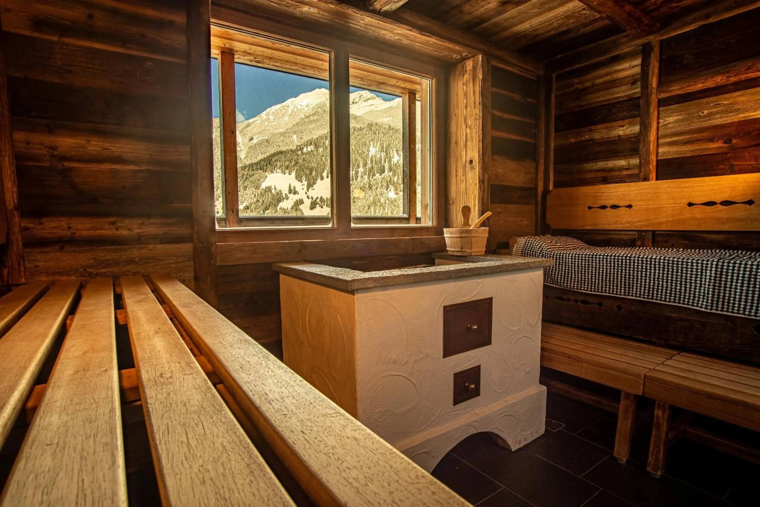 Sauna in Boutique Hotel Bellevue Lermoos