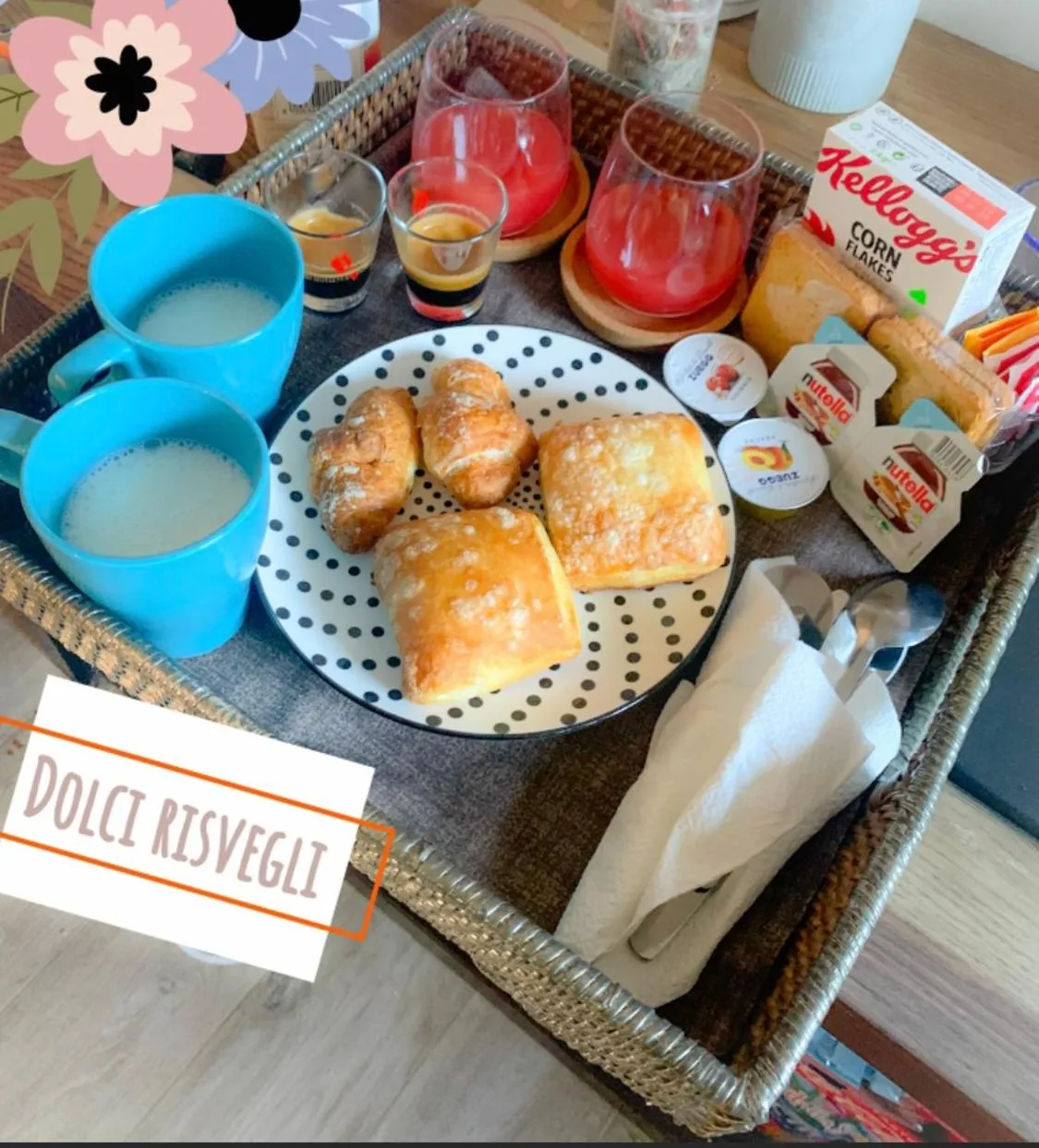 Food and drinks in Numero20 B&B