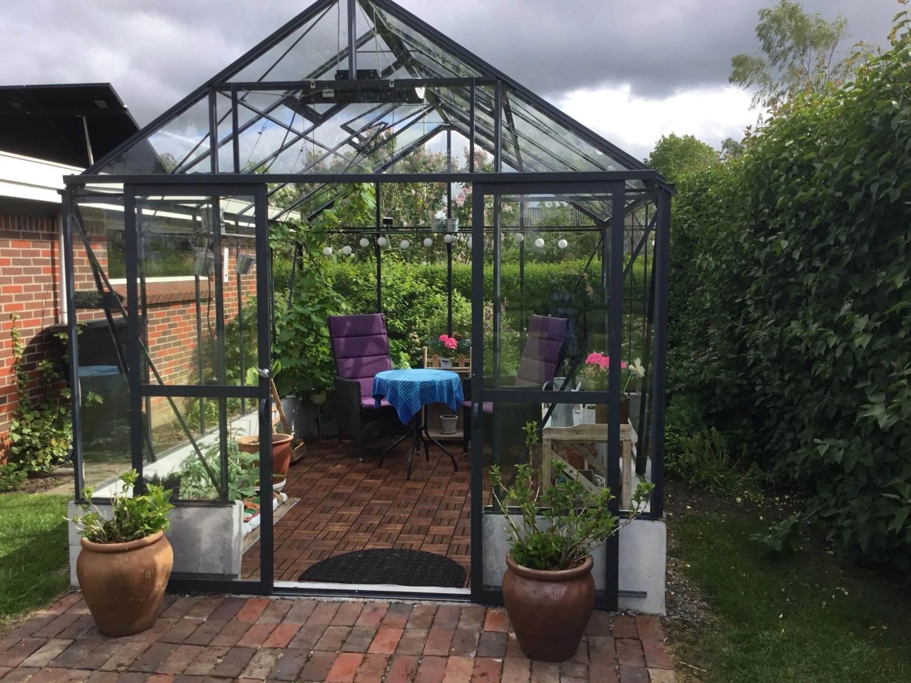 Garden in Glejbjerg Bed and Breakfast