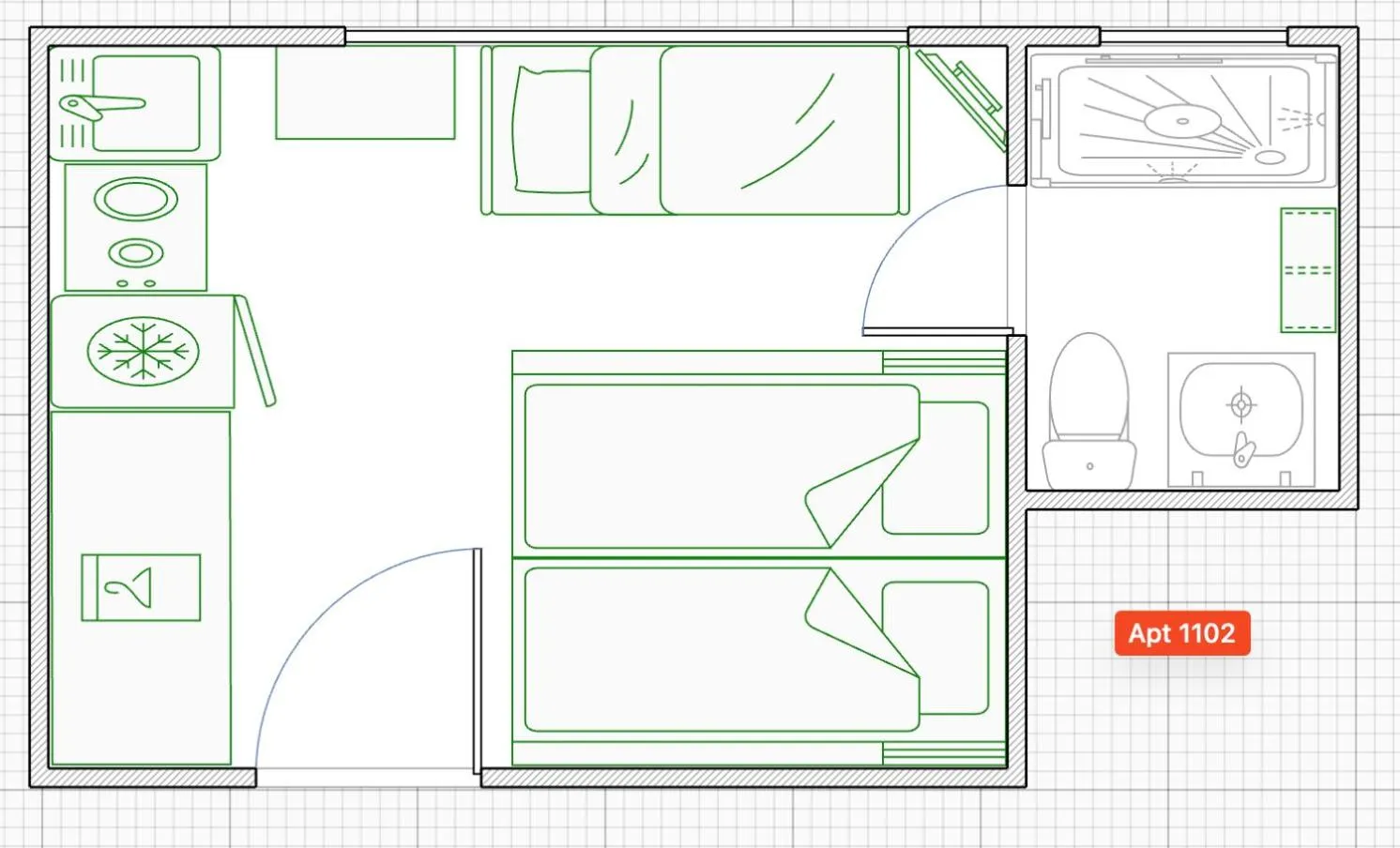 Photo of the whole room in Studios in New York