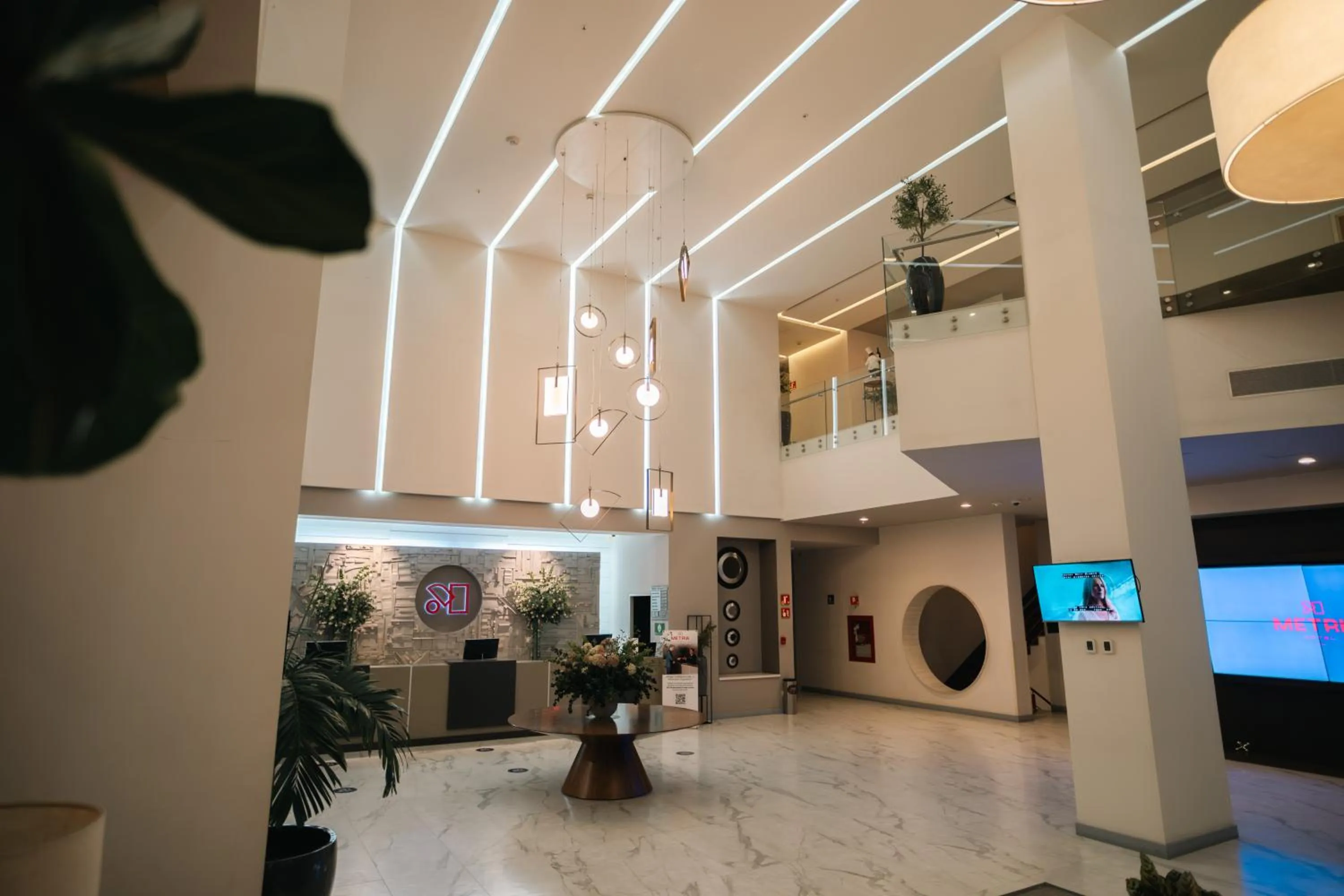 Lobby or reception in Metria Hotel
