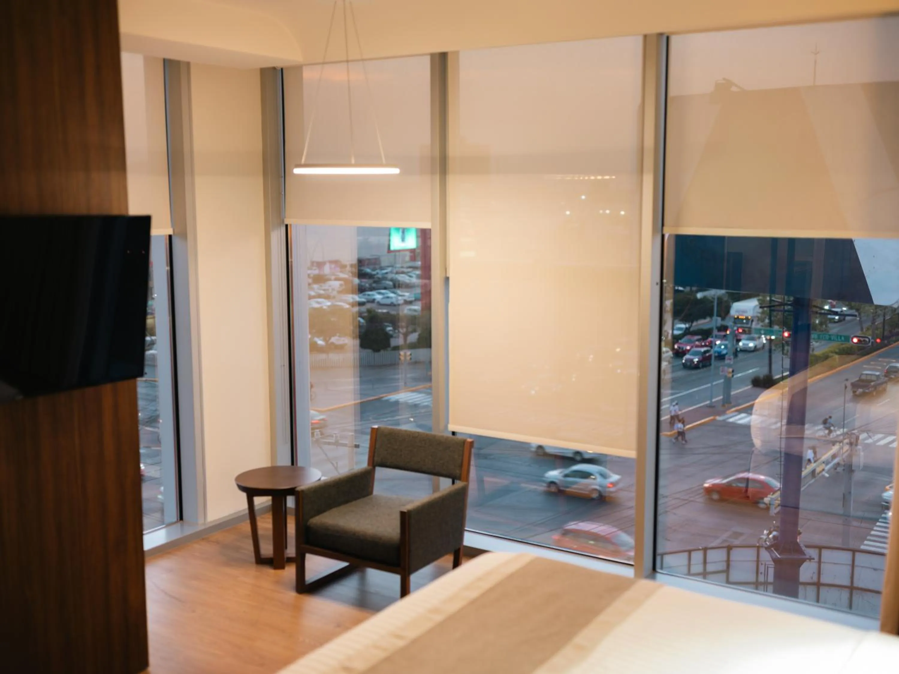 Seating area in Metria Hotel