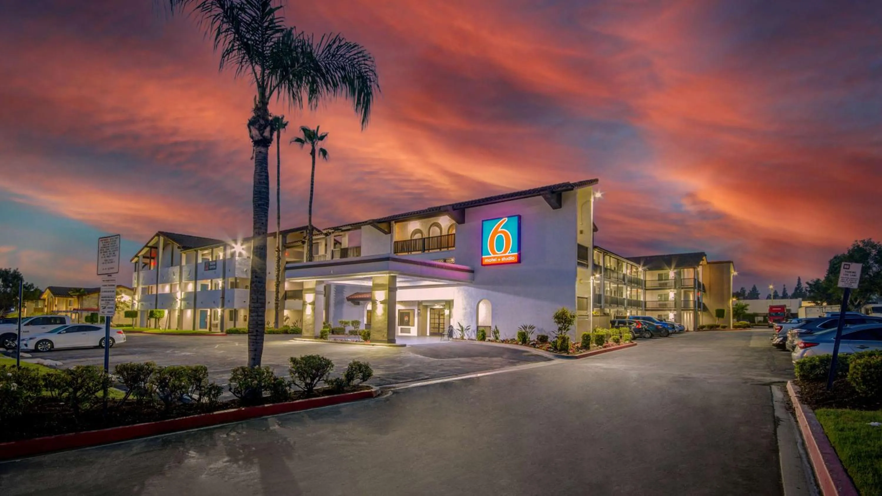 Property building in Studio 6 Ontario CA Convention Center Airport
