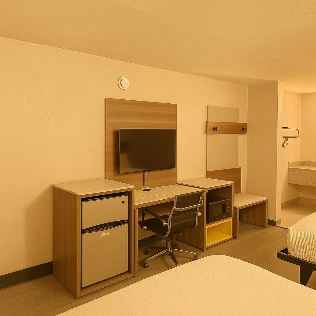 Bed in Economy Inn Little Rock