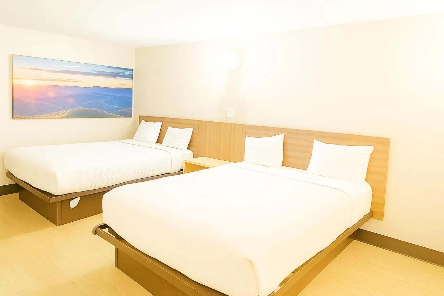 Bed in Economy Inn Little Rock